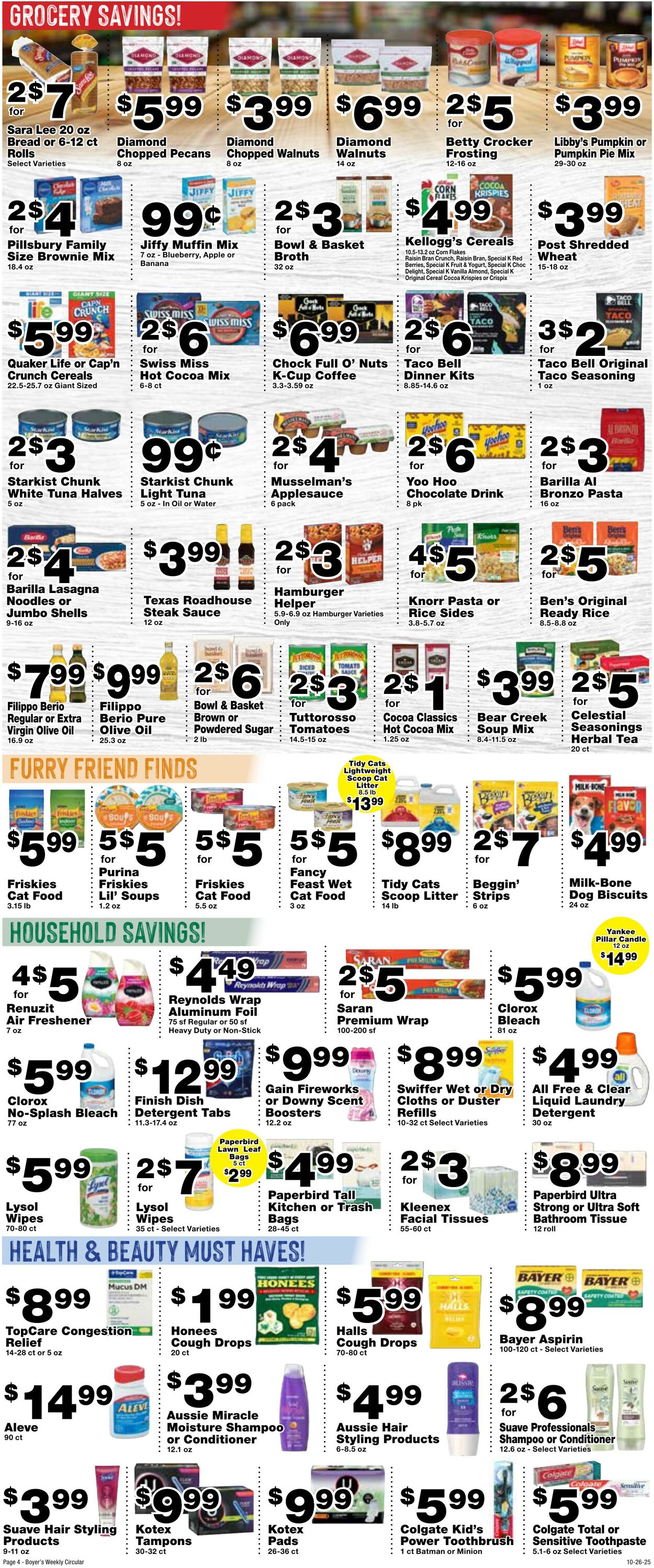 Weekly ad Boyer's 10/26/2025 - 11/01/2025
