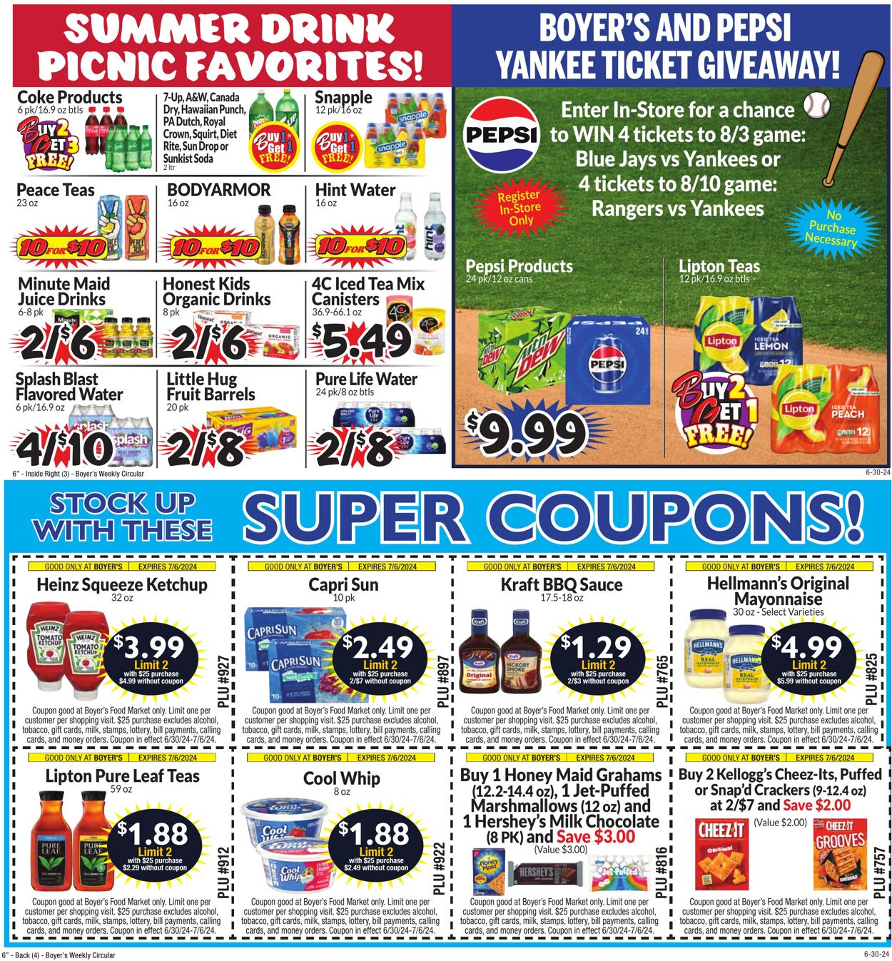 Weekly ad Boyer's 06/30/2024 - 07/06/2024