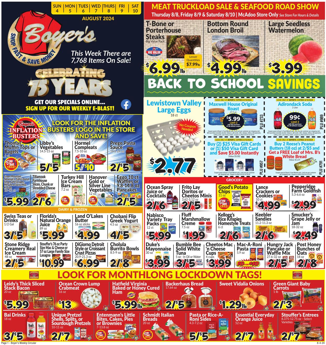 Weekly ad Boyer's 08/04/2024 - 08/10/2024