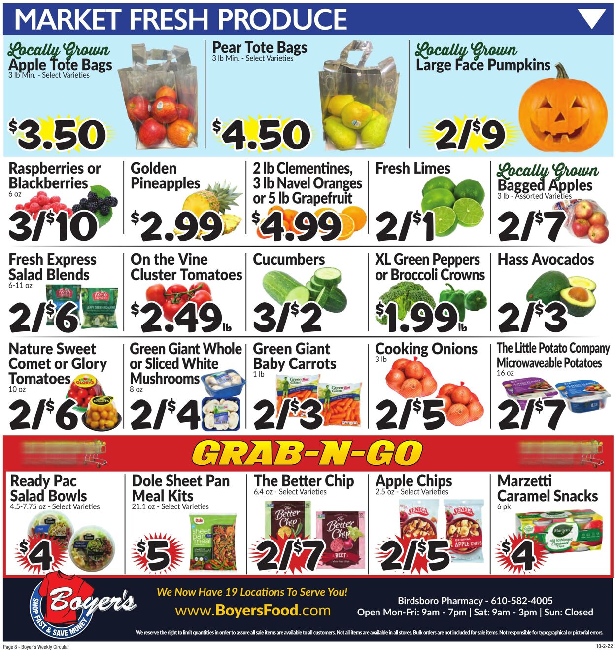 Weekly ad Boyer's 10/02/2022 - 10/08/2022