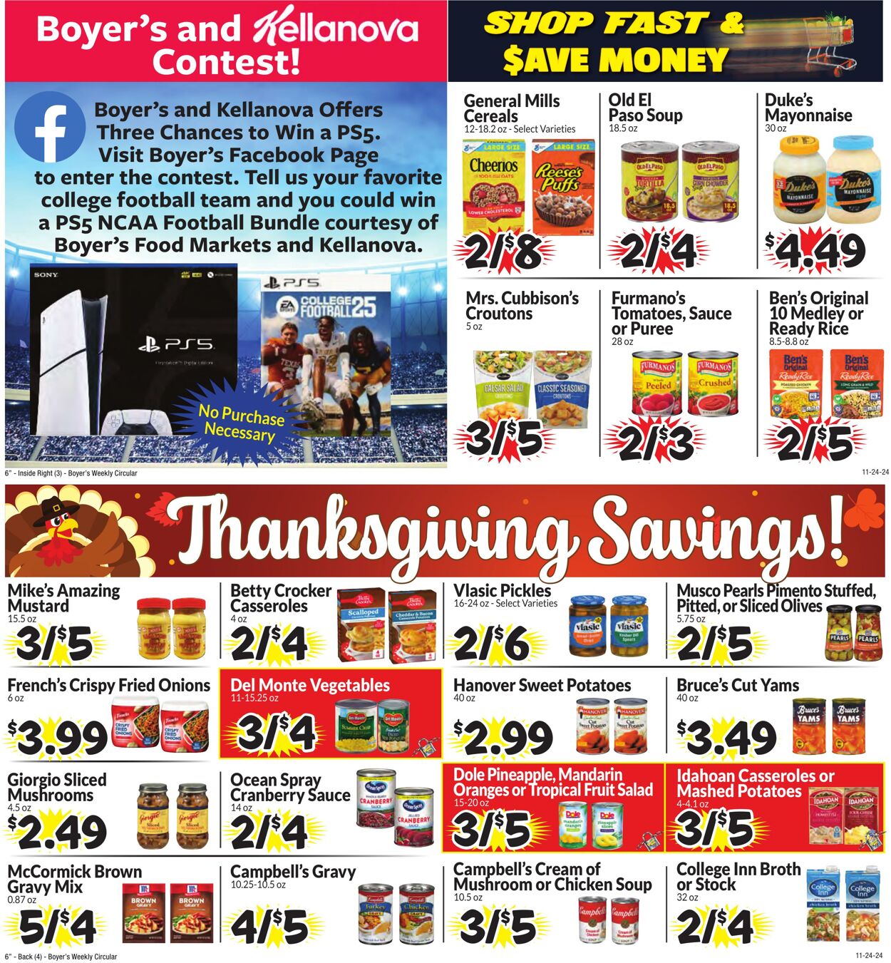 Weekly ad Boyer's 11/24/2024 - 11/30/2024