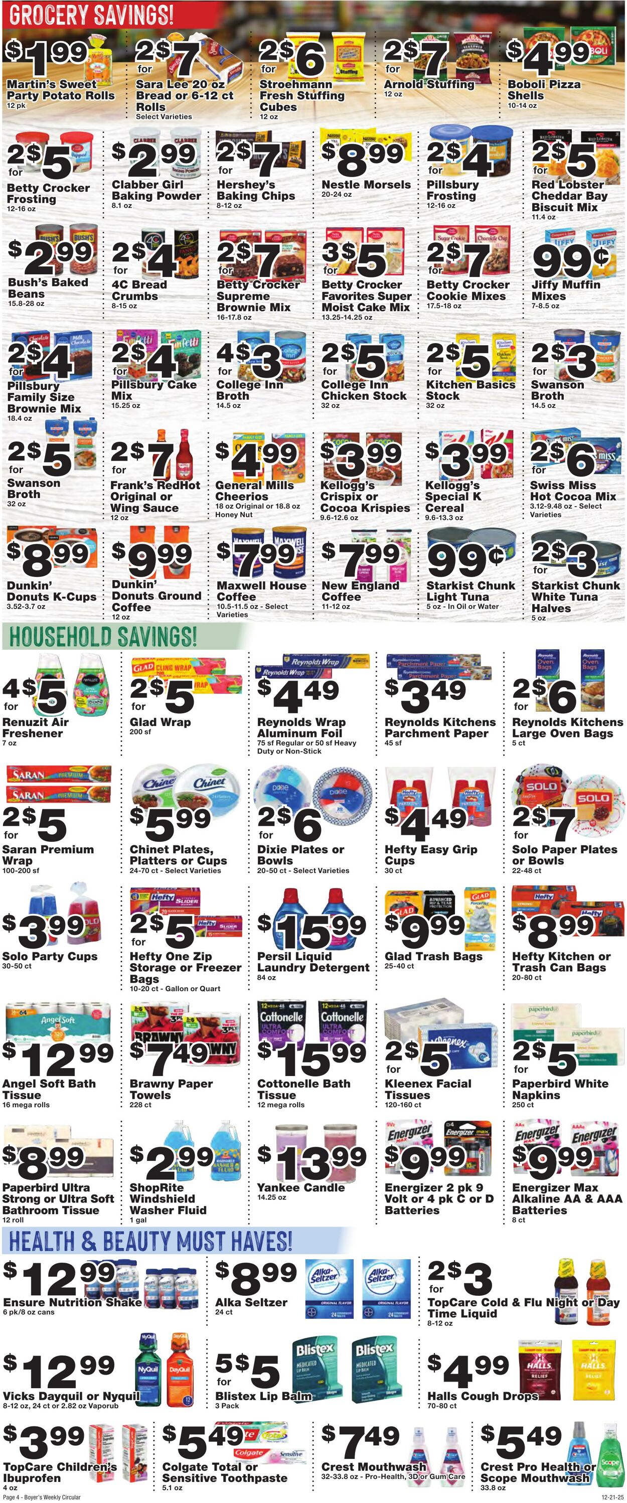 Weekly ad Boyer's 12/21/2025 - 12/27/2025
