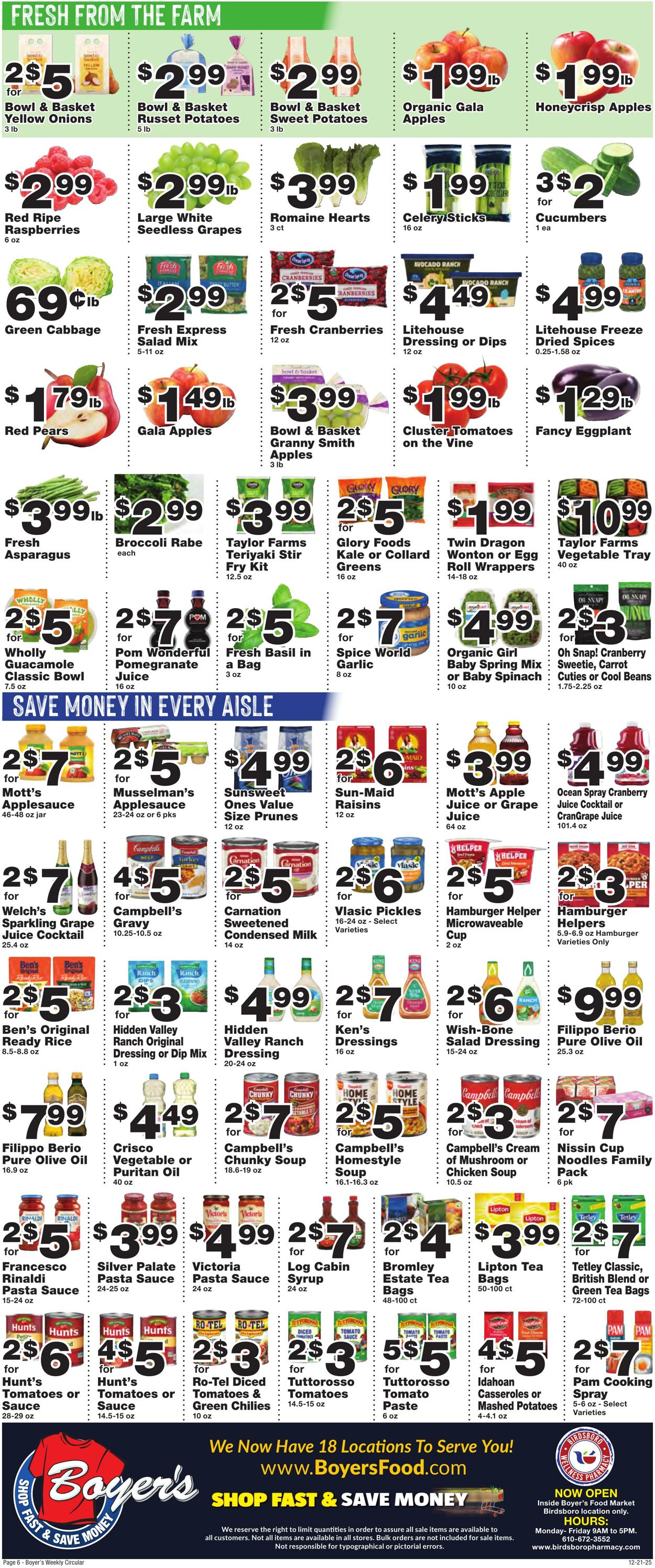 Weekly ad Boyer's 12/21/2025 - 12/27/2025