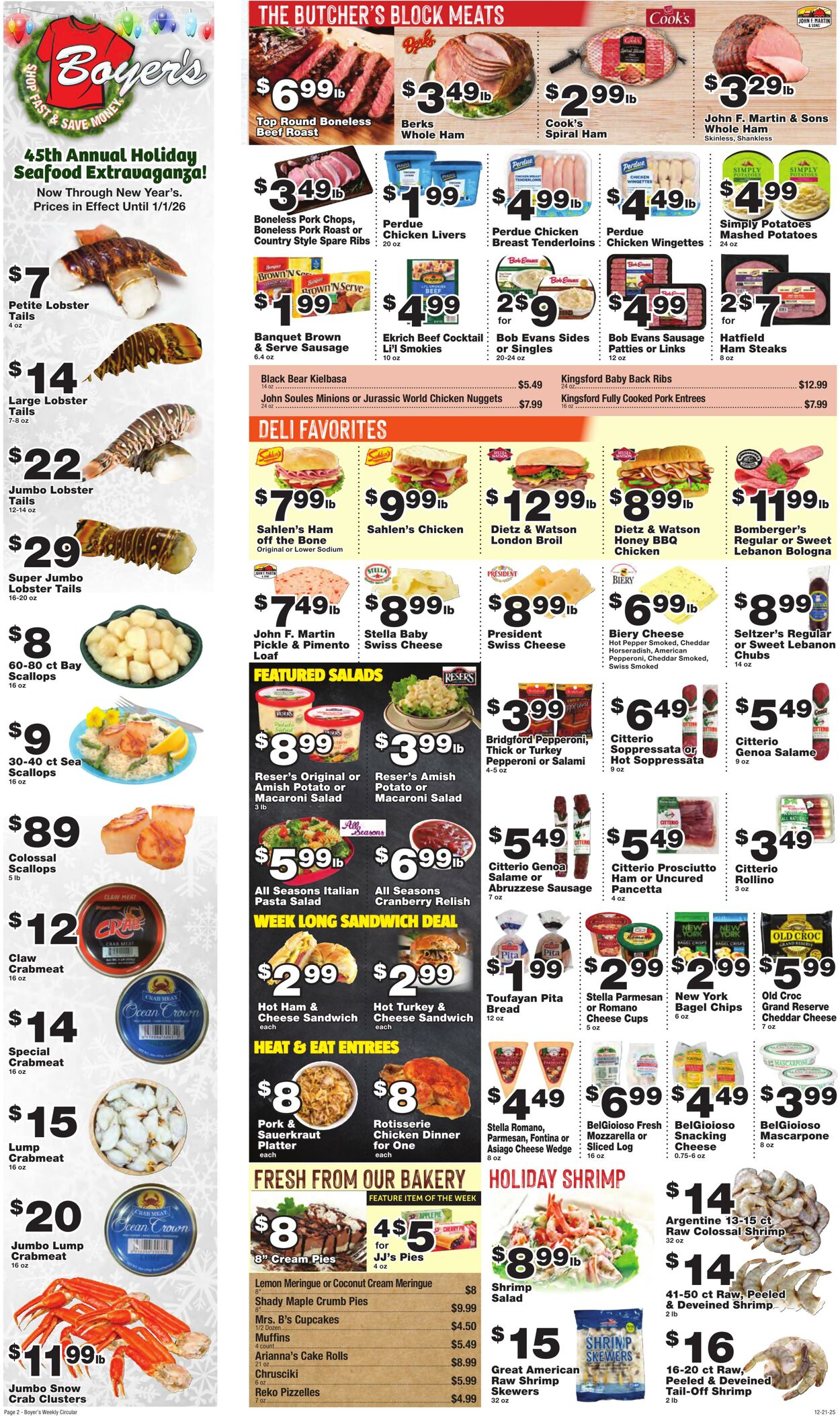 Weekly ad Boyer's 12/21/2025 - 12/27/2025
