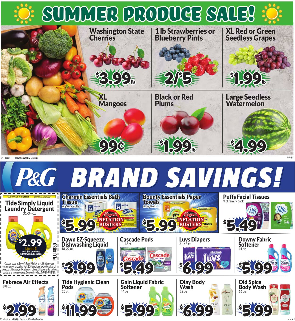 Weekly ad Boyer's 07/07/2024 - 07/13/2024