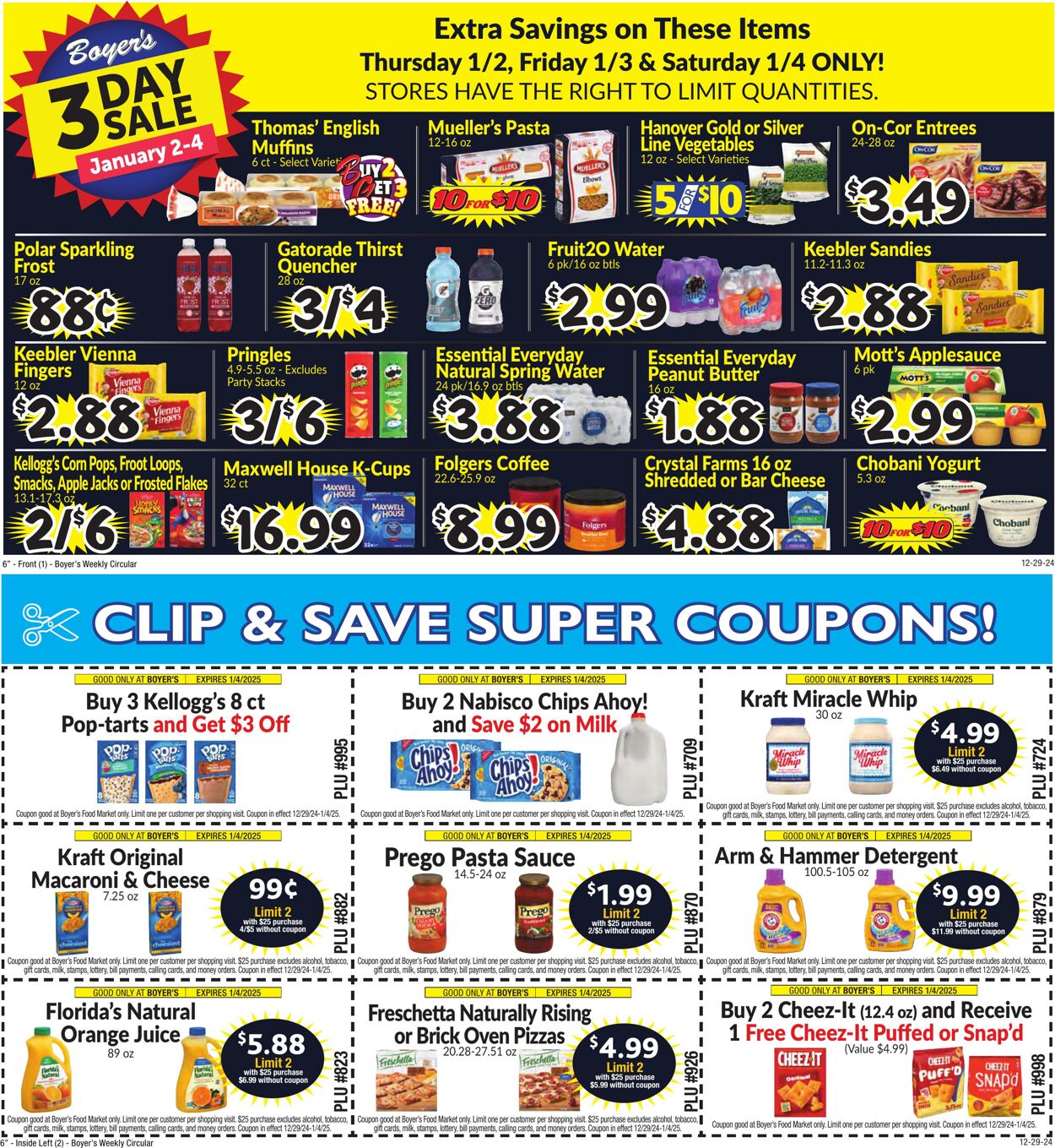 Weekly ad Boyer's 12/29/2025 - 01/04/2026