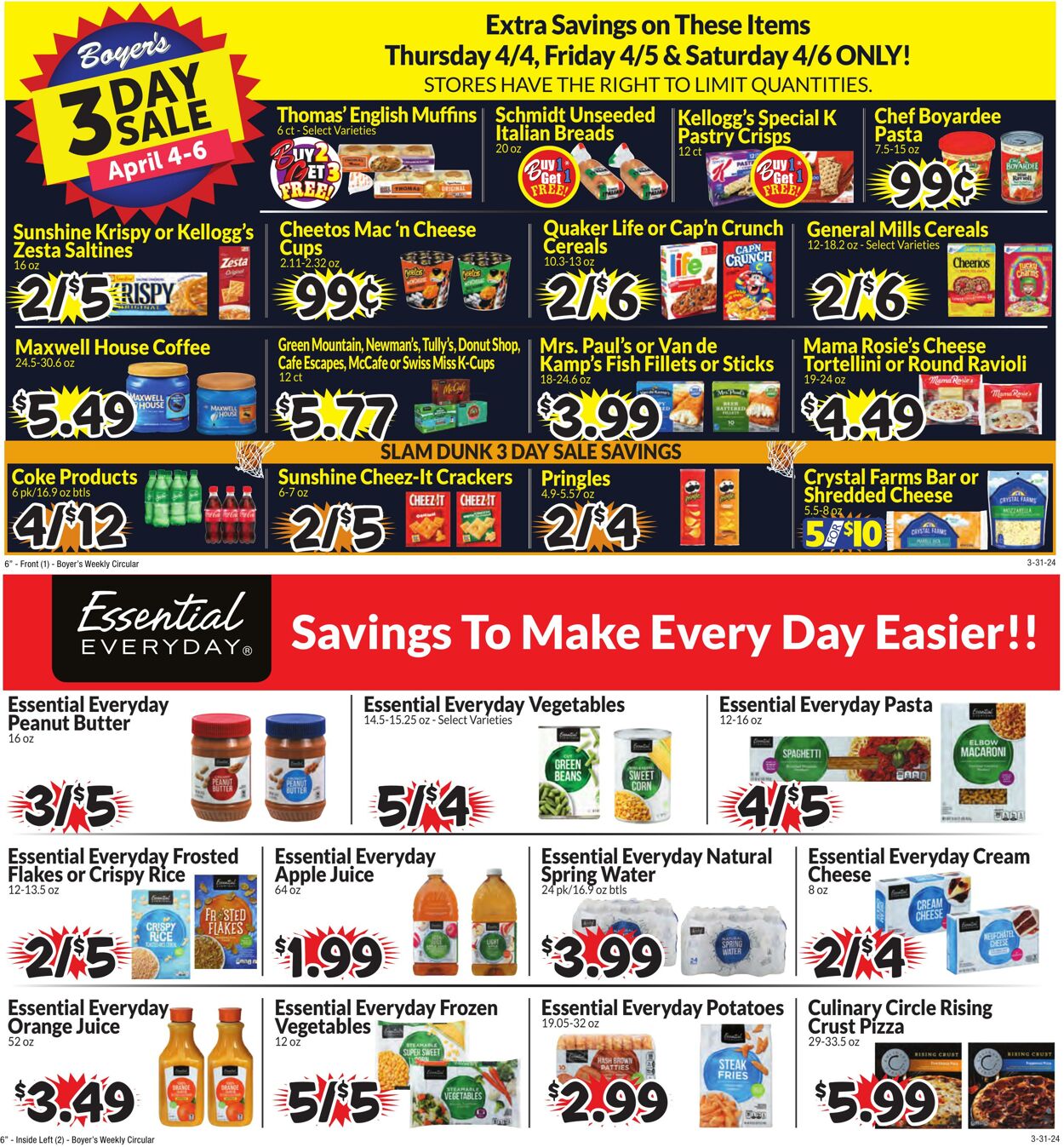 Weekly ad Boyer's 03/31/2024 - 04/06/2024