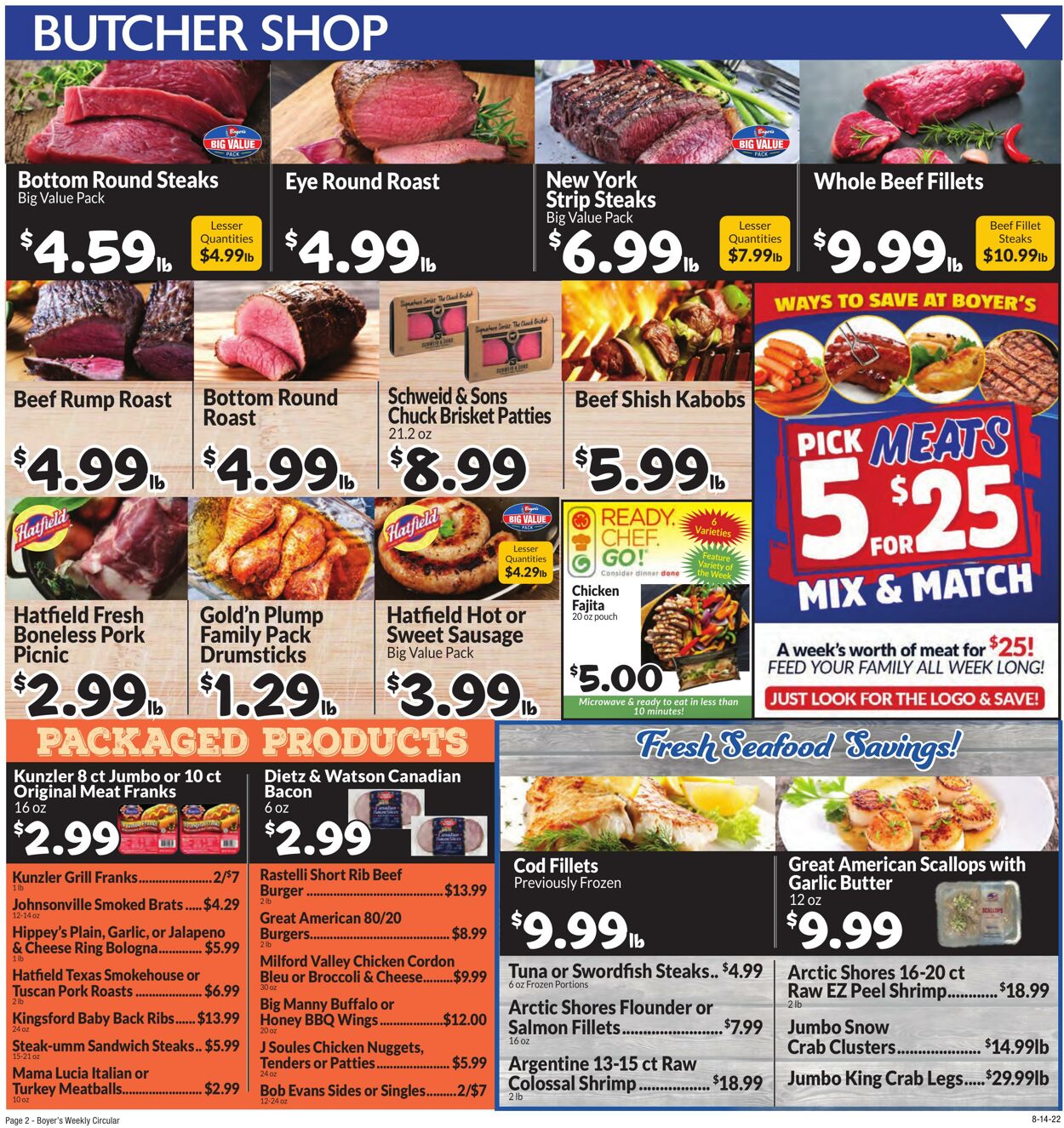 Weekly ad Boyer's 08/14/2022 - 08/20/2022