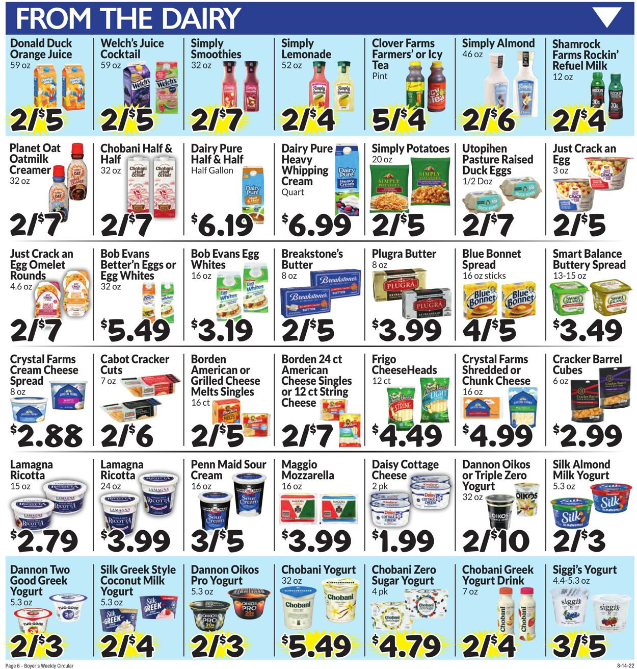 Weekly ad Boyer's 08/14/2022 - 08/20/2022