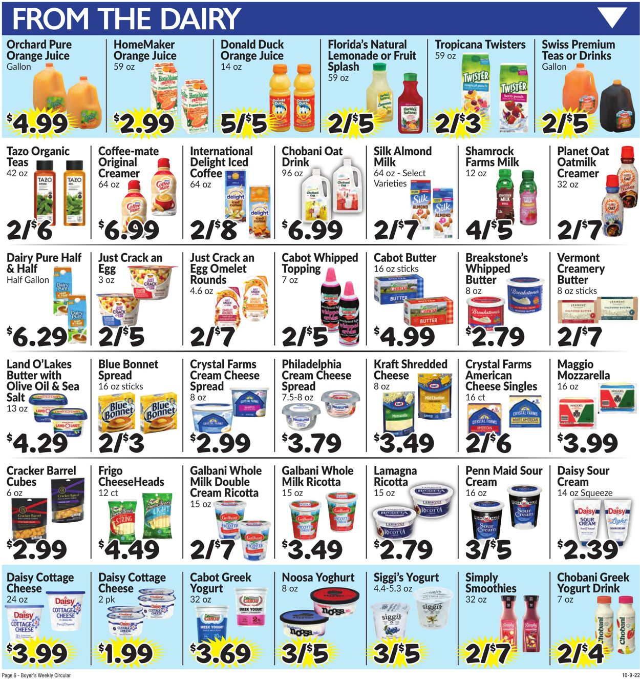 Weekly ad Boyer's 10/09/2022 - 10/15/2022