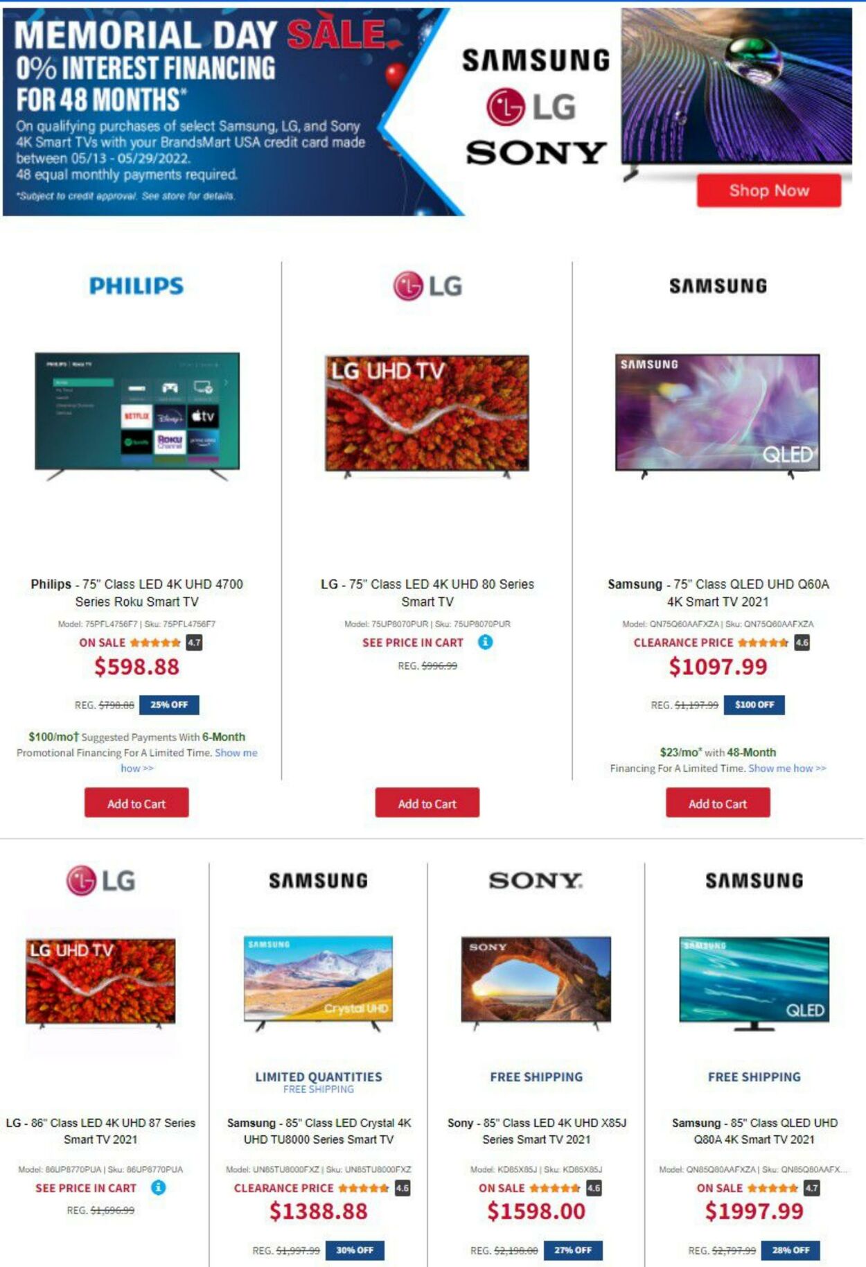 Weekly ad BrandsMart USA 05/15/2022 - 05/31/2022