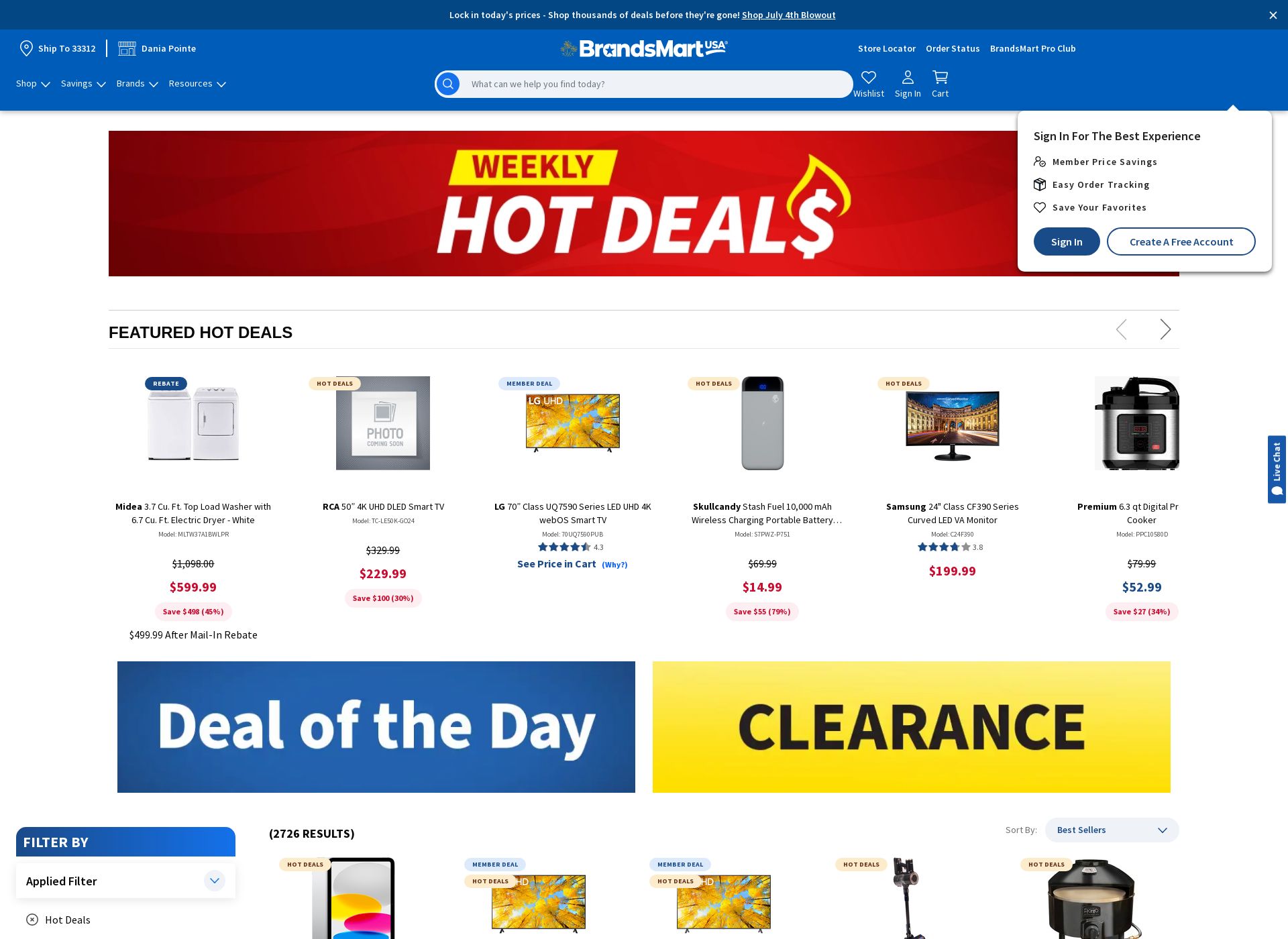 Weekly ad BrandsMart USA 06/23/2025 - 07/06/2025