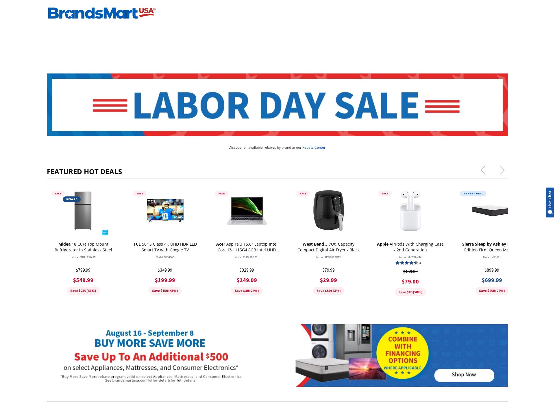 Weekly ad BrandsMart USA 08/19/2024 - 09/01/2024