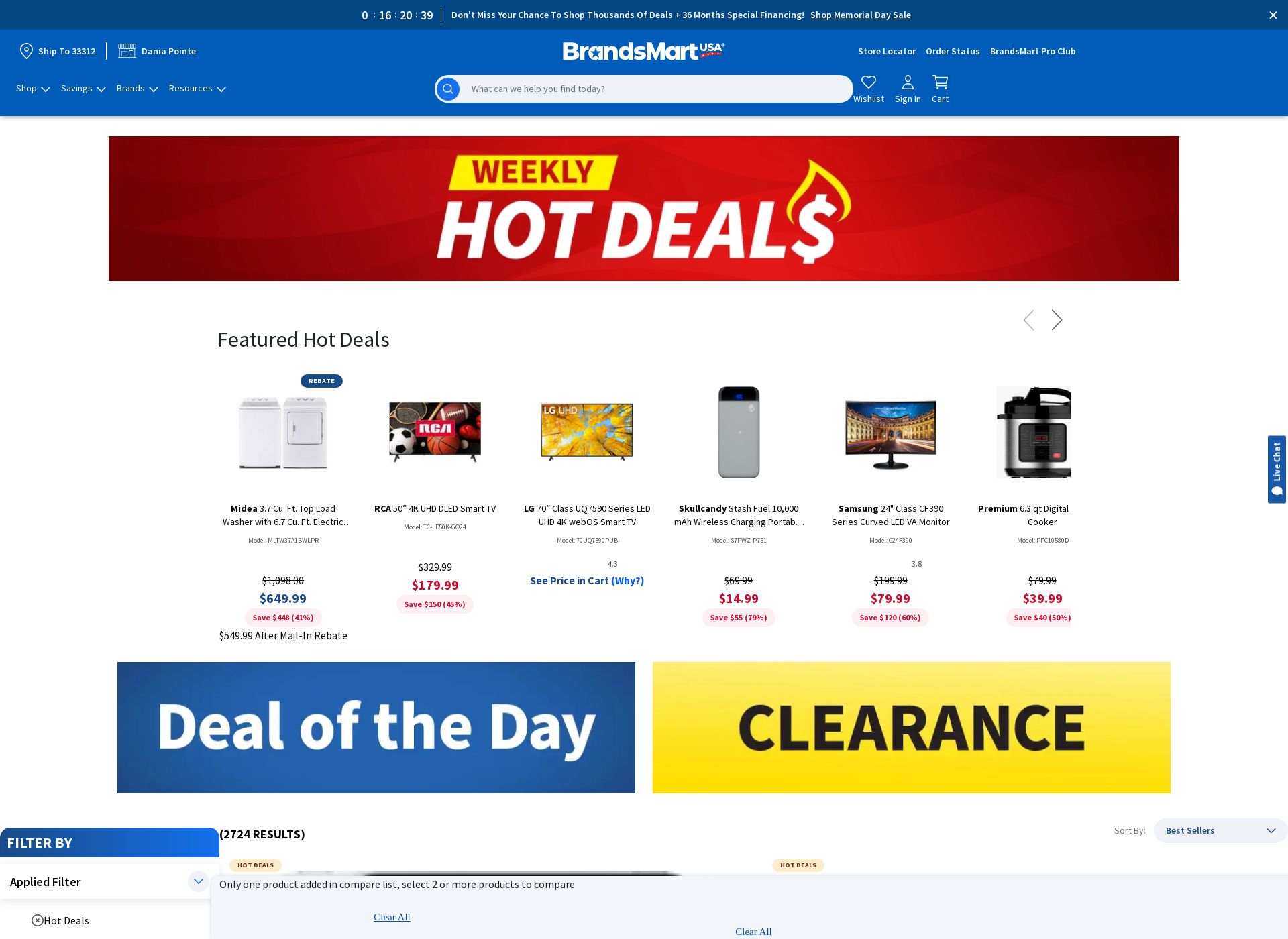 Weekly ad BrandsMart USA 05/26/2025 - 06/08/2025