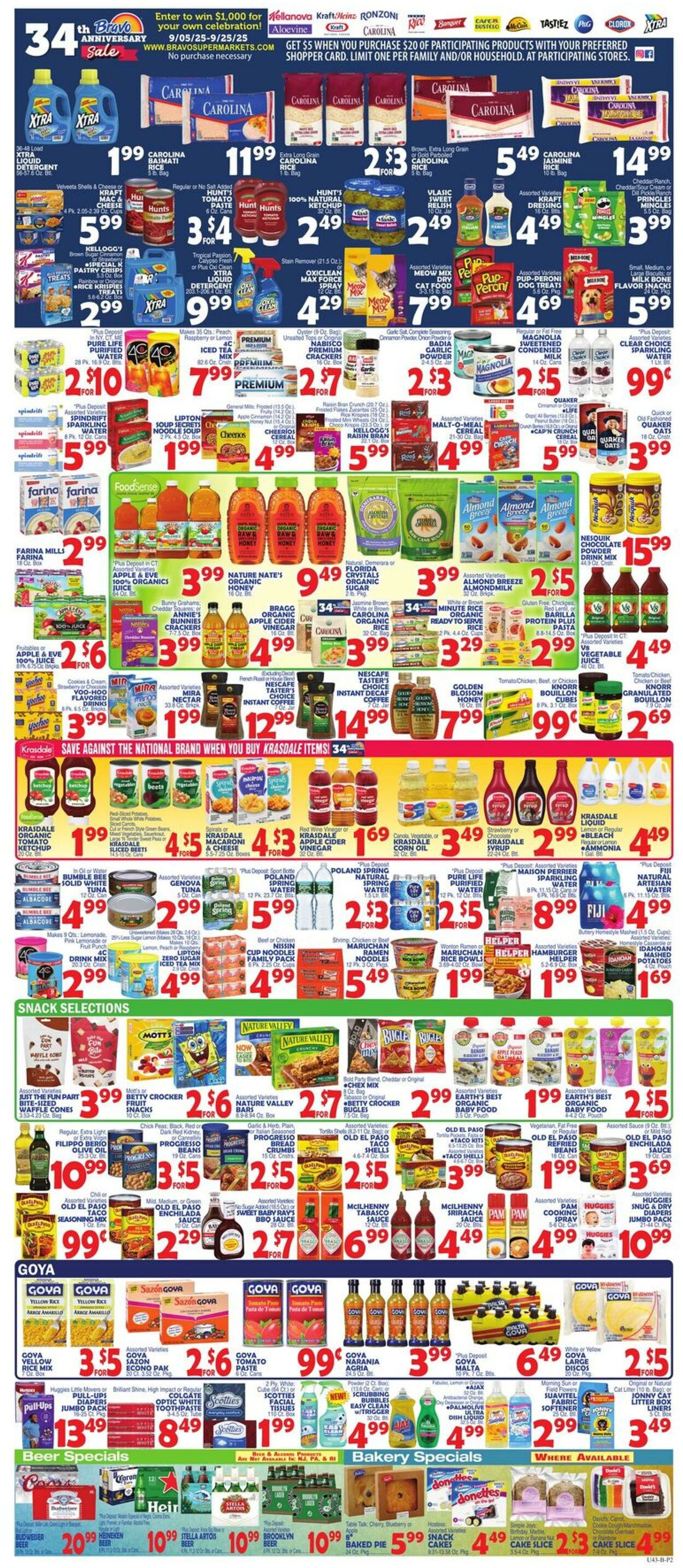 Weekly ad Bravo Supermarkets 09/05/2025 - 09/11/2025