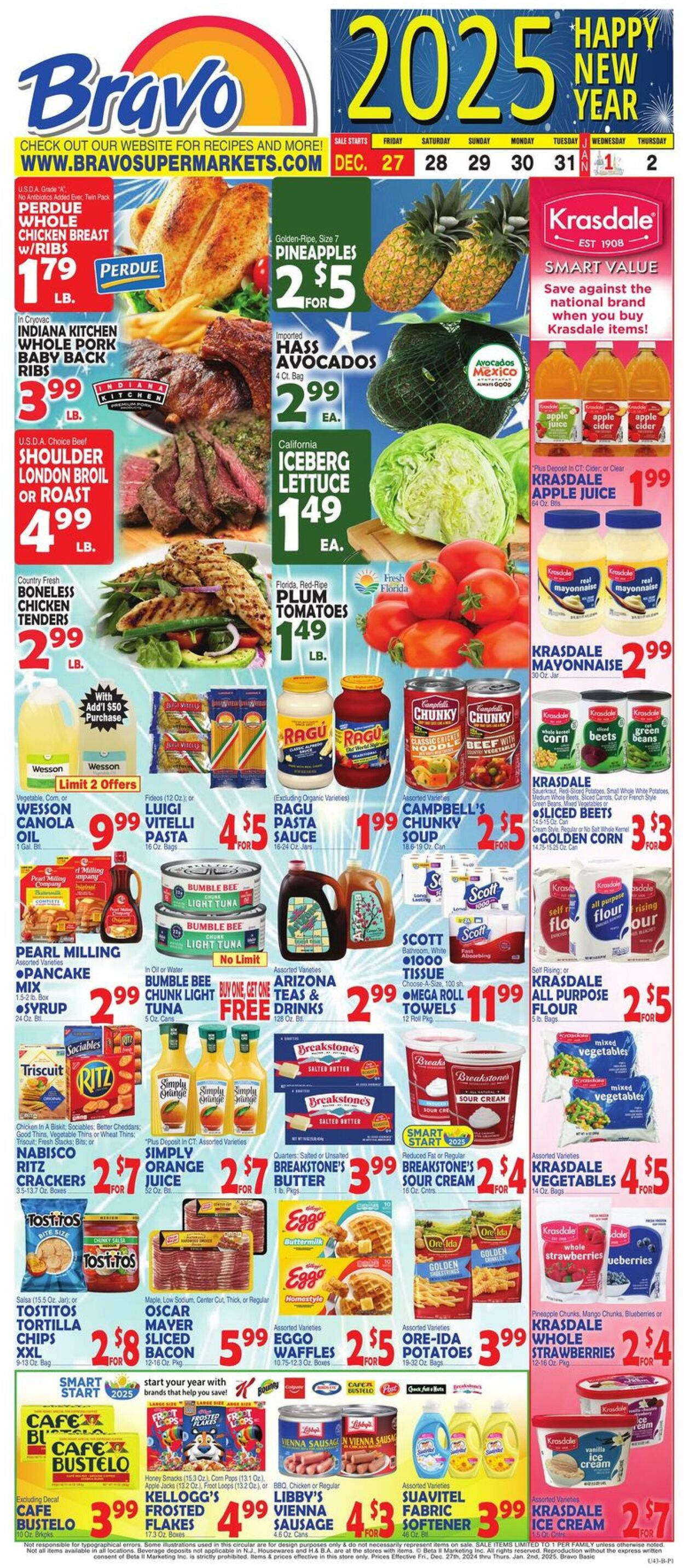 Weekly ad Bravo Supermarkets 12/27/2024 - 01/02/2025