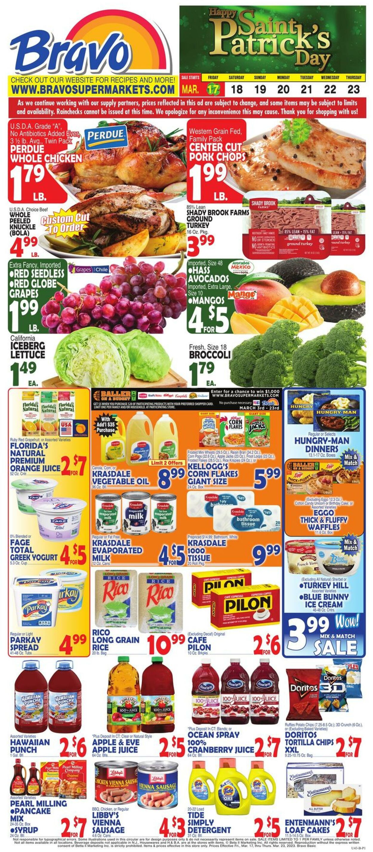 Weekly ad Bravo Supermarkets 03/17/2023 - 03/23/2023