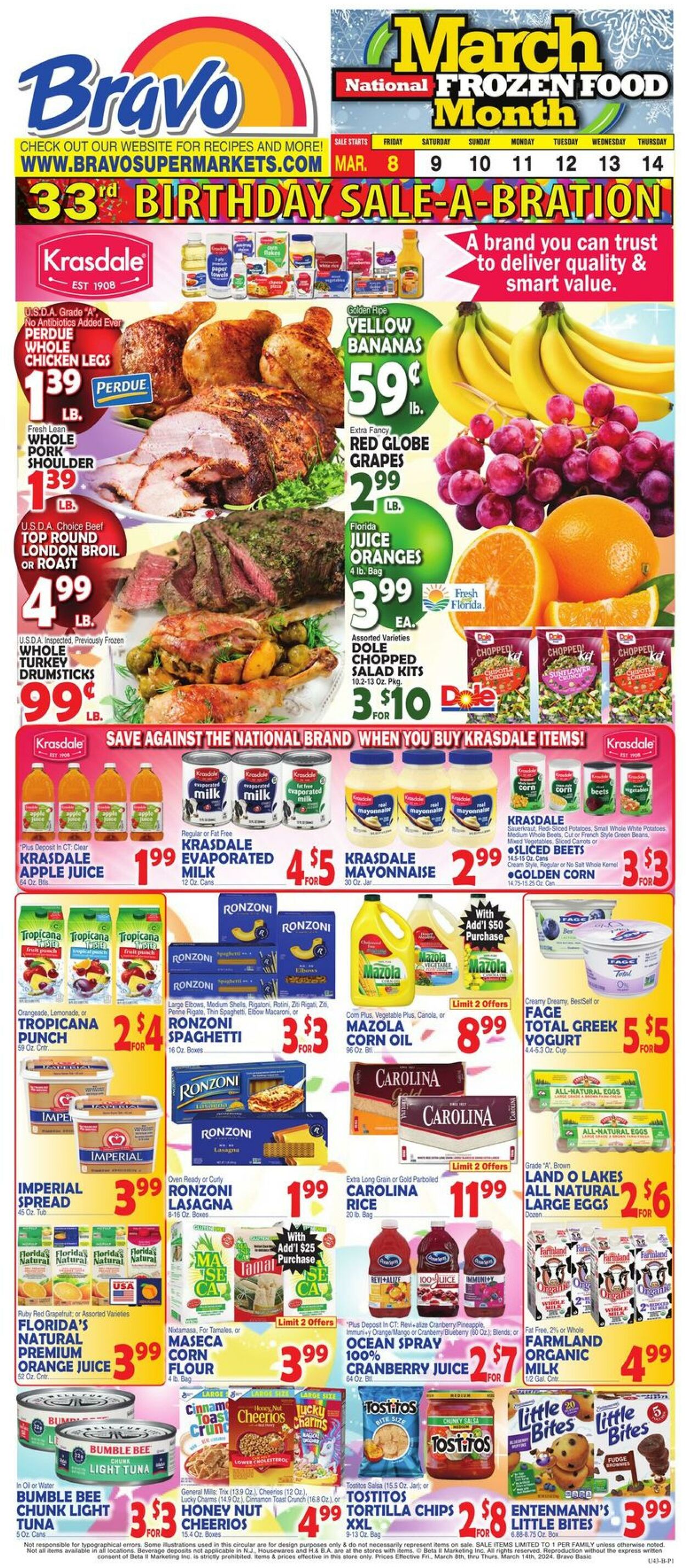 Weekly ad Bravo Supermarkets 03/08/2024 - 03/14/2024