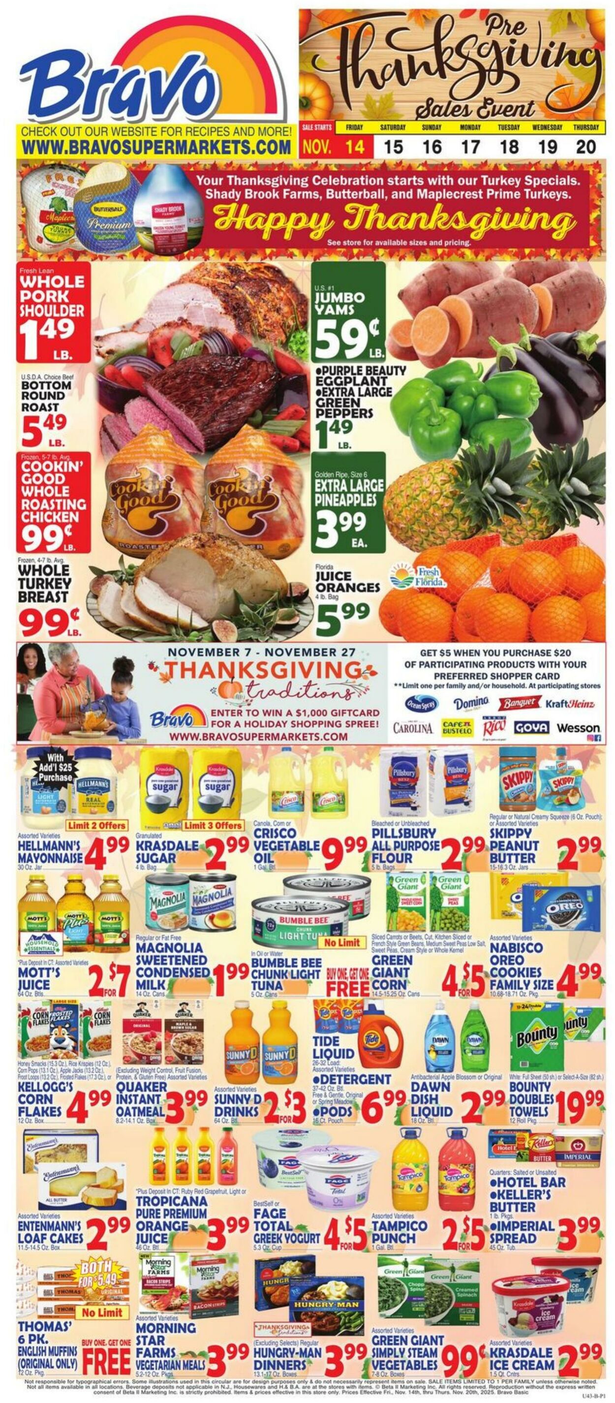 Weekly ad Bravo Supermarkets 11/14/2025 - 11/20/2025