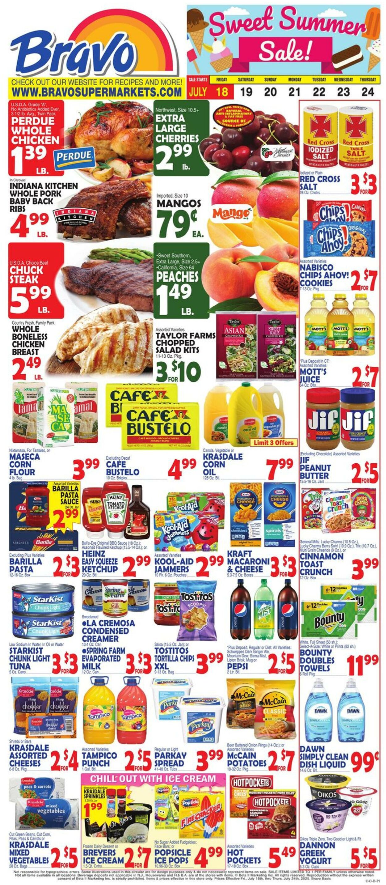 Weekly ad Bravo Supermarkets 07/18/2025 - 07/24/2025