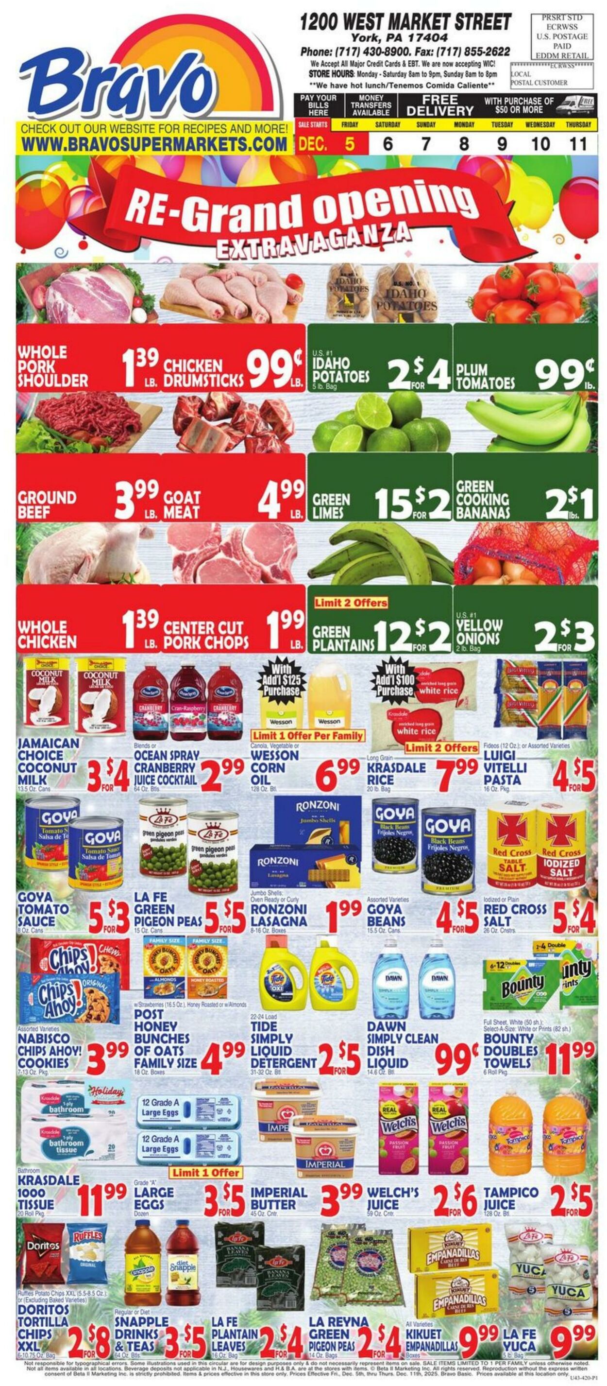 Weekly ad Bravo Supermarkets 12/05/2025 - 12/11/2025