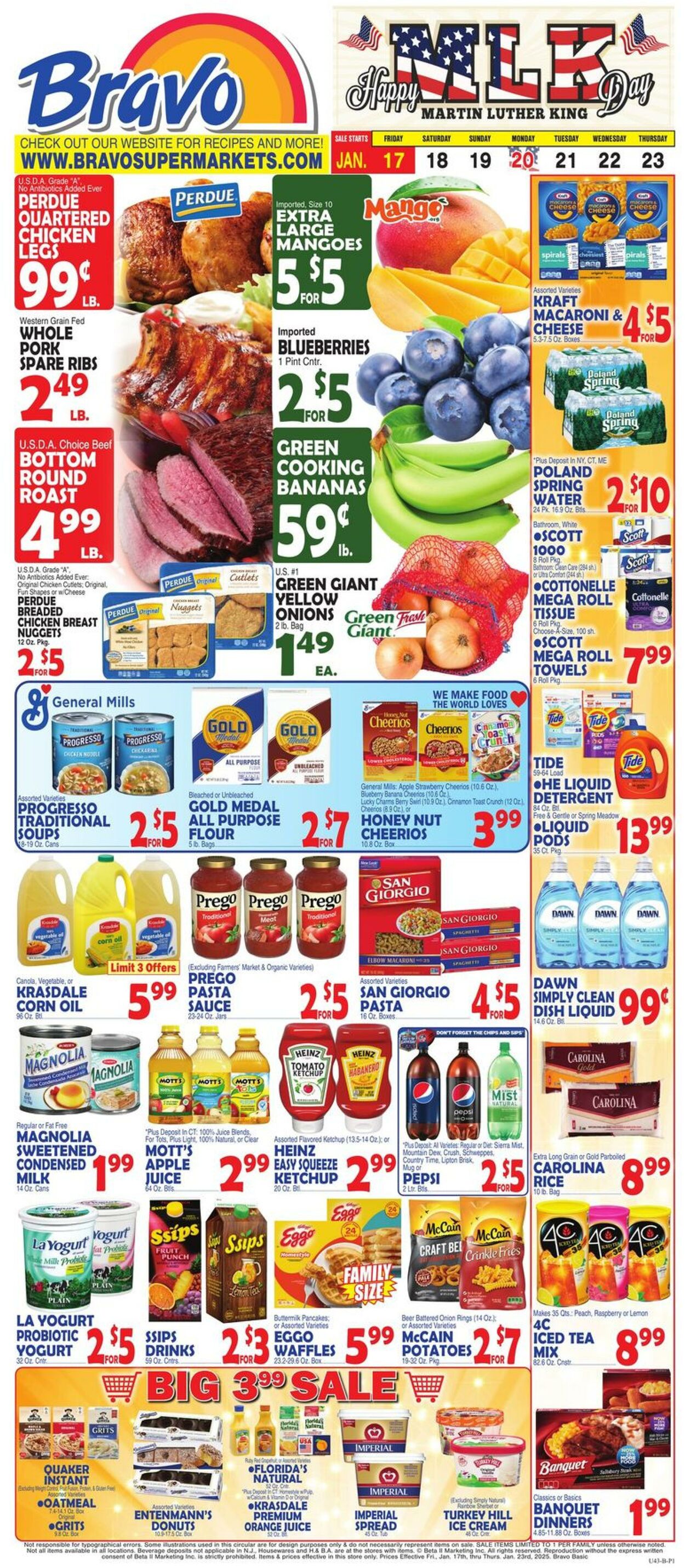 Weekly ad Bravo Supermarkets 01/17/2025 - 01/23/2025