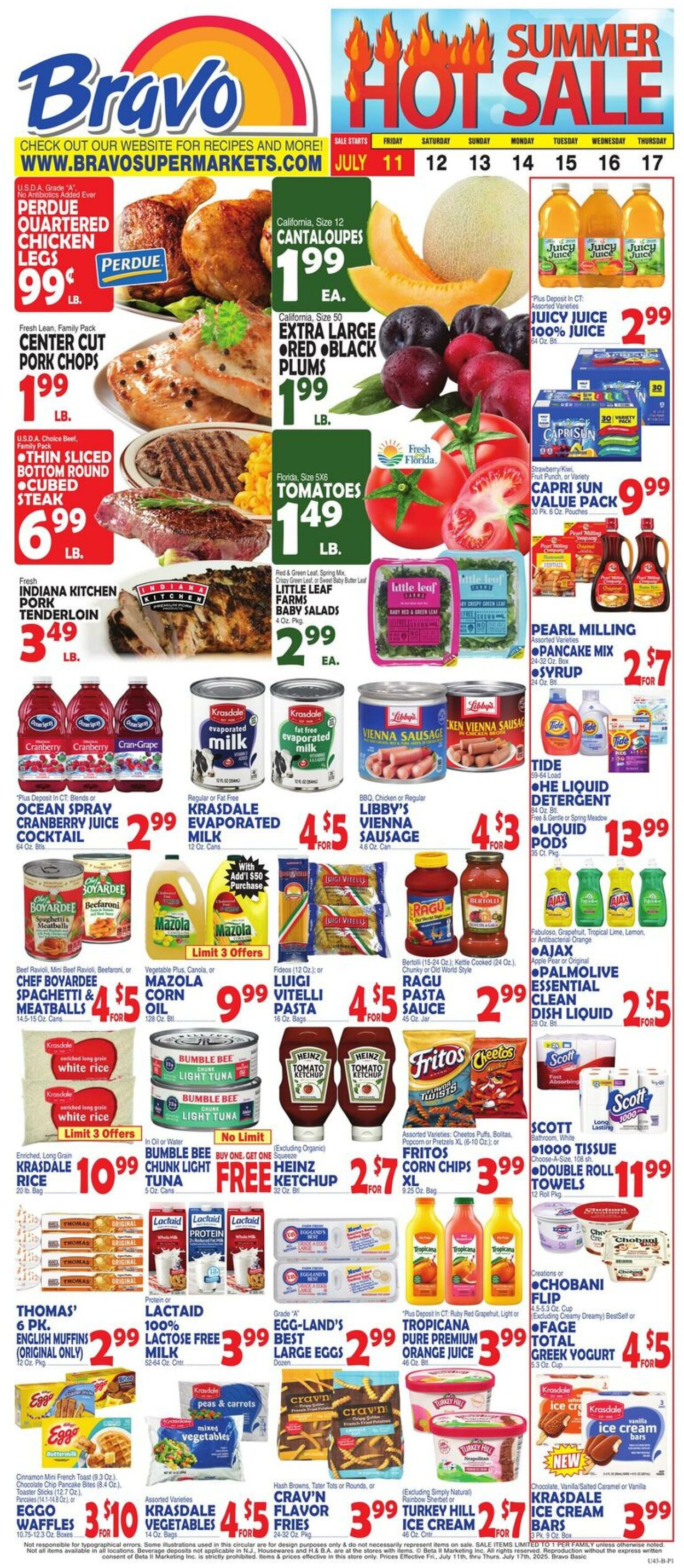 Weekly ad Bravo Supermarkets 07/11/2025 - 07/17/2025