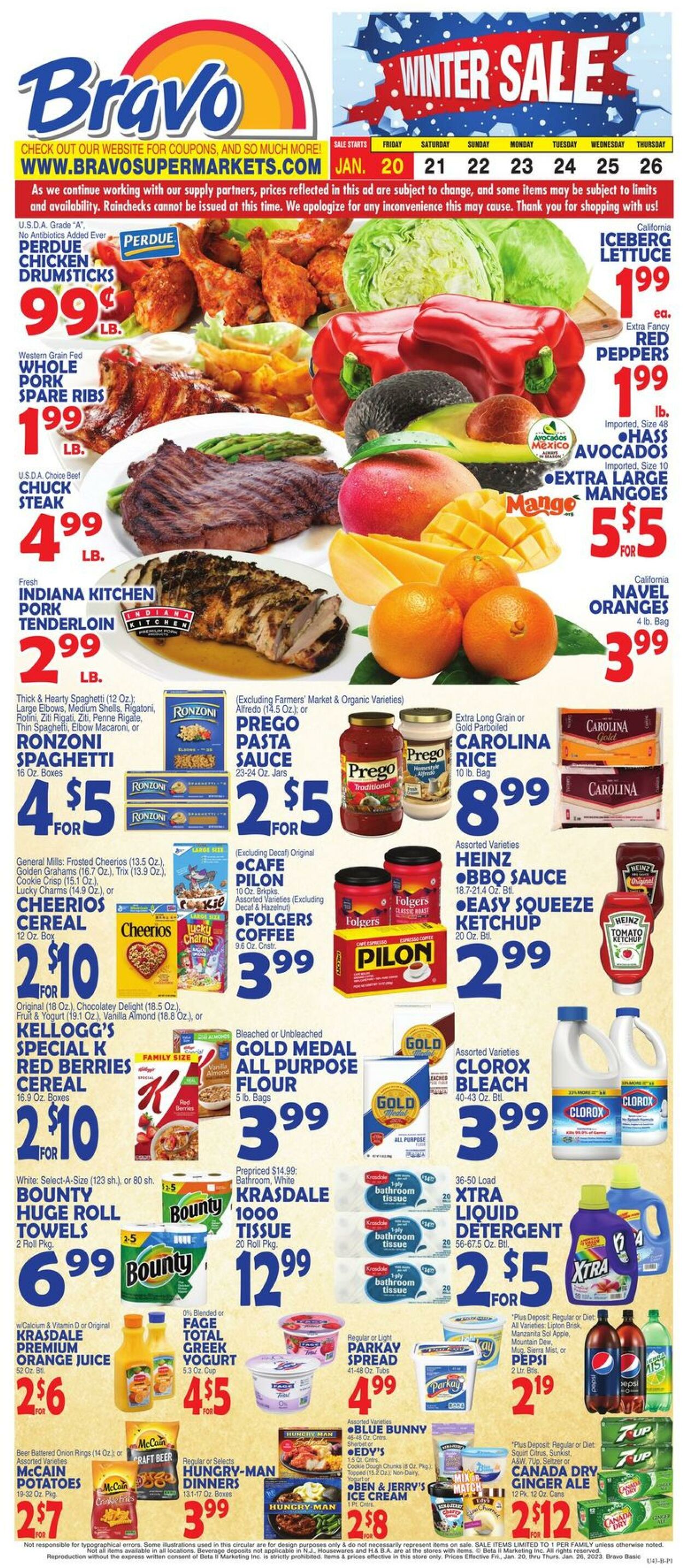Weekly ad Bravo Supermarkets 01/20/2023-01/26/2023