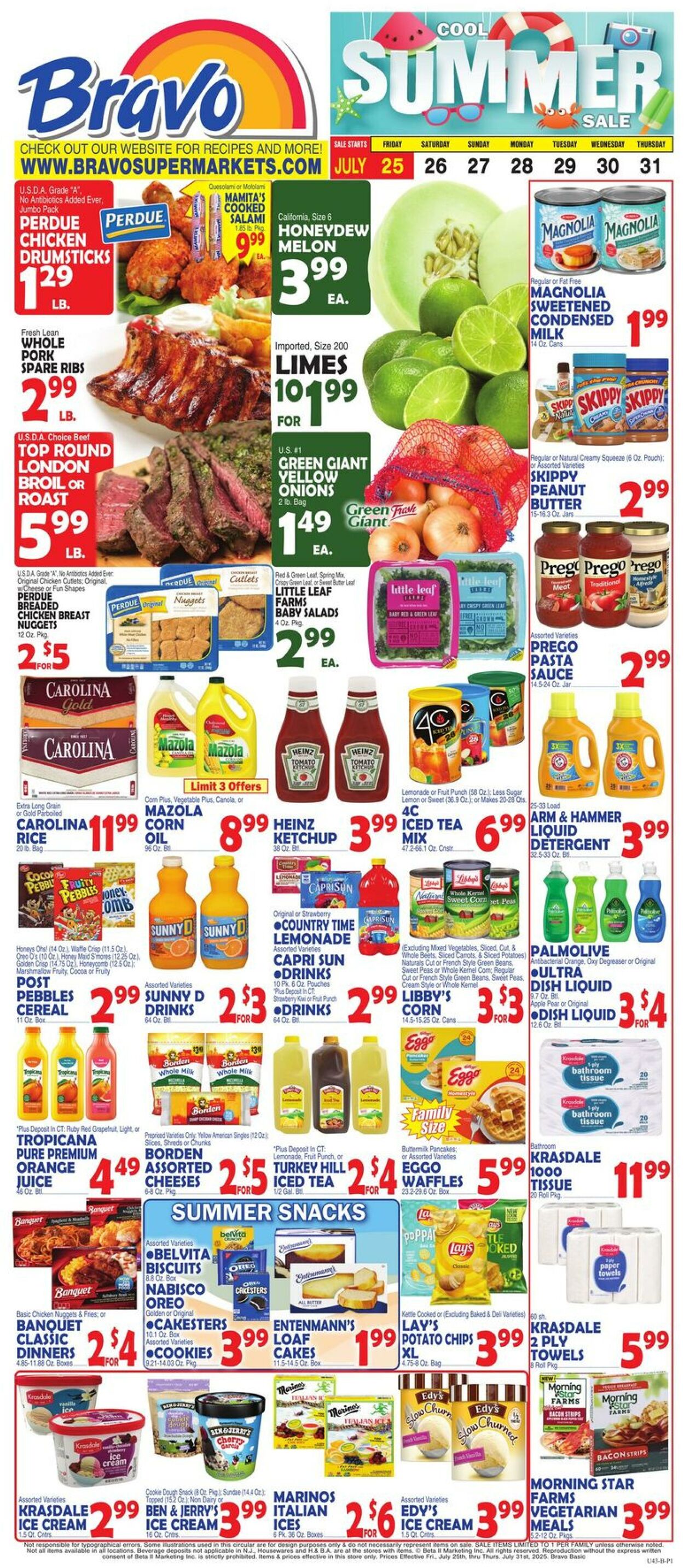 Weekly ad Bravo Supermarkets 07/25/2025 - 07/31/2025