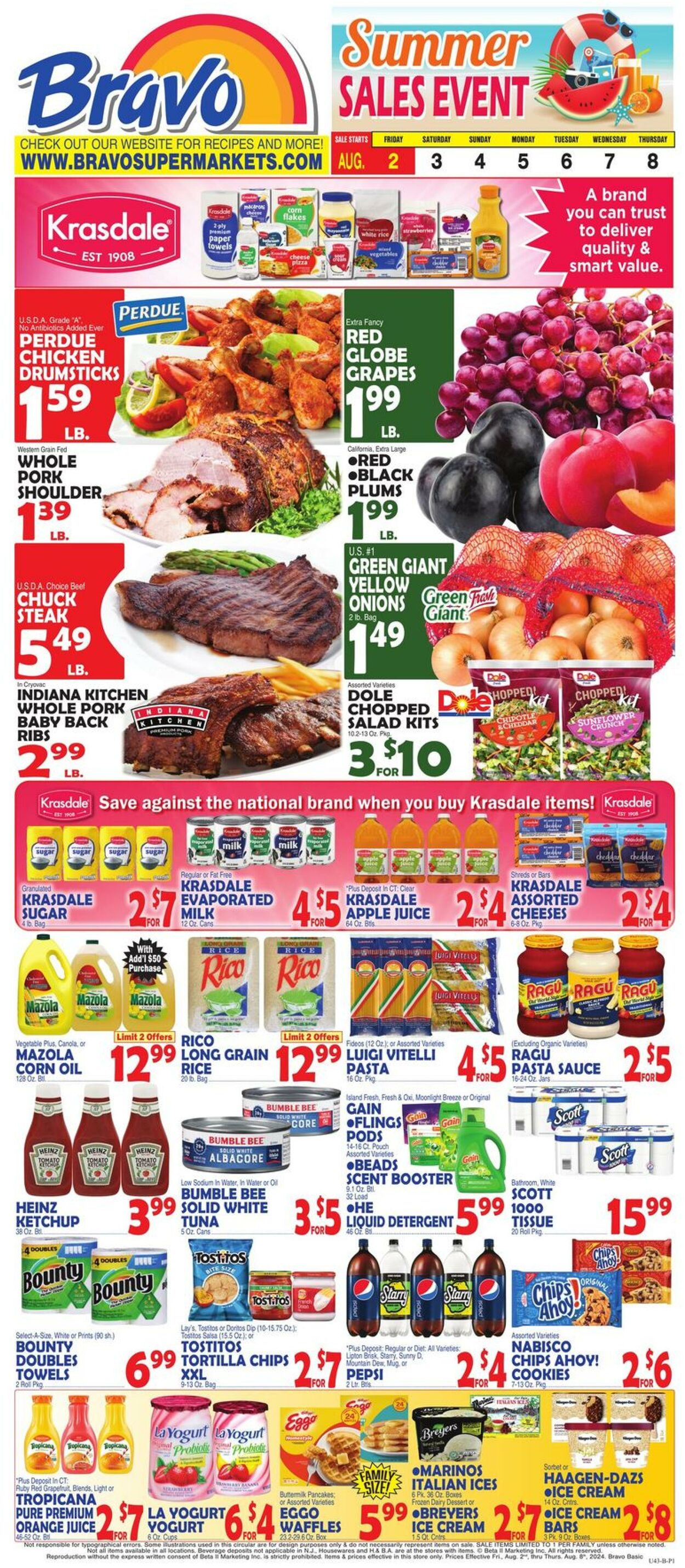 Weekly ad Bravo Supermarkets 08/02/2024 - 08/08/2024