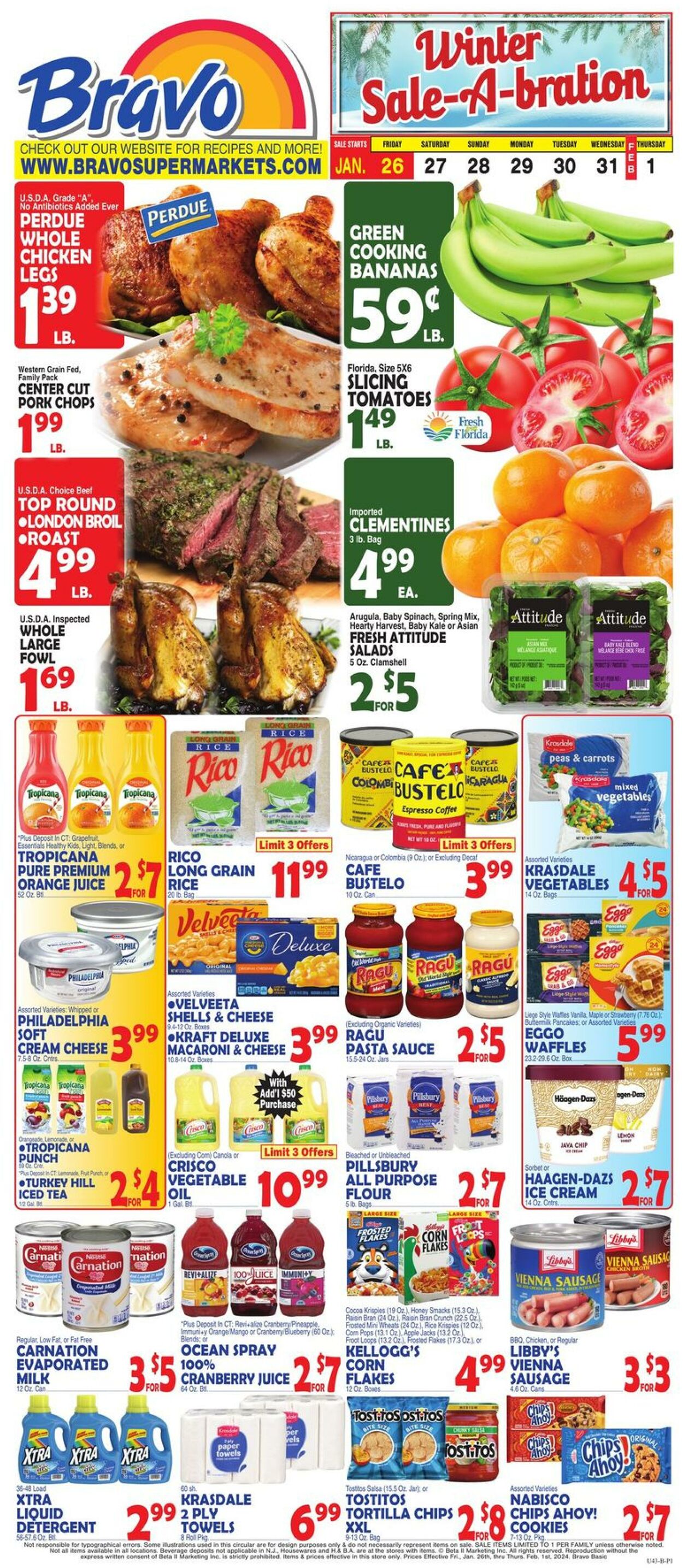 Weekly ad Bravo Supermarkets 01/26/2024 - 02/01/2024