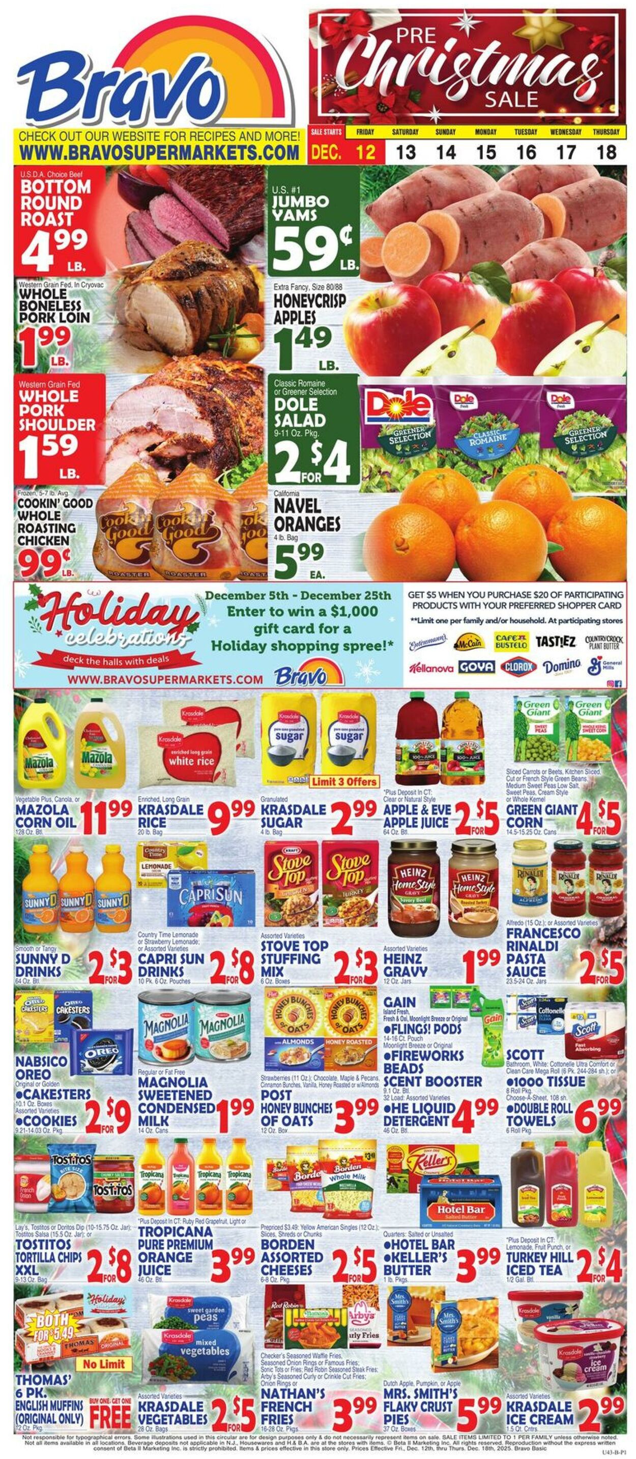 Weekly ad Bravo Supermarkets 12/12/2025 - 12/18/2025