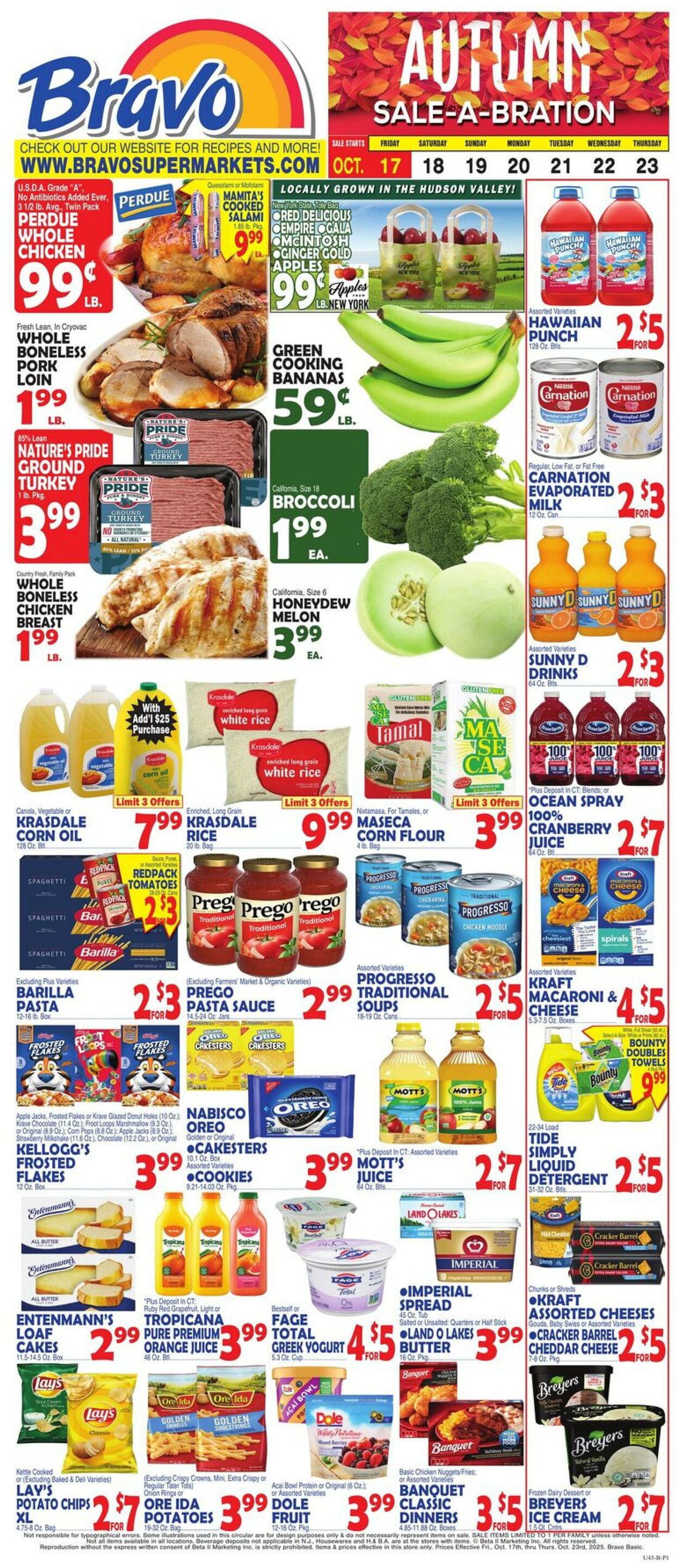 Weekly ad Bravo Supermarkets 10/17/2025 - 10/23/2025