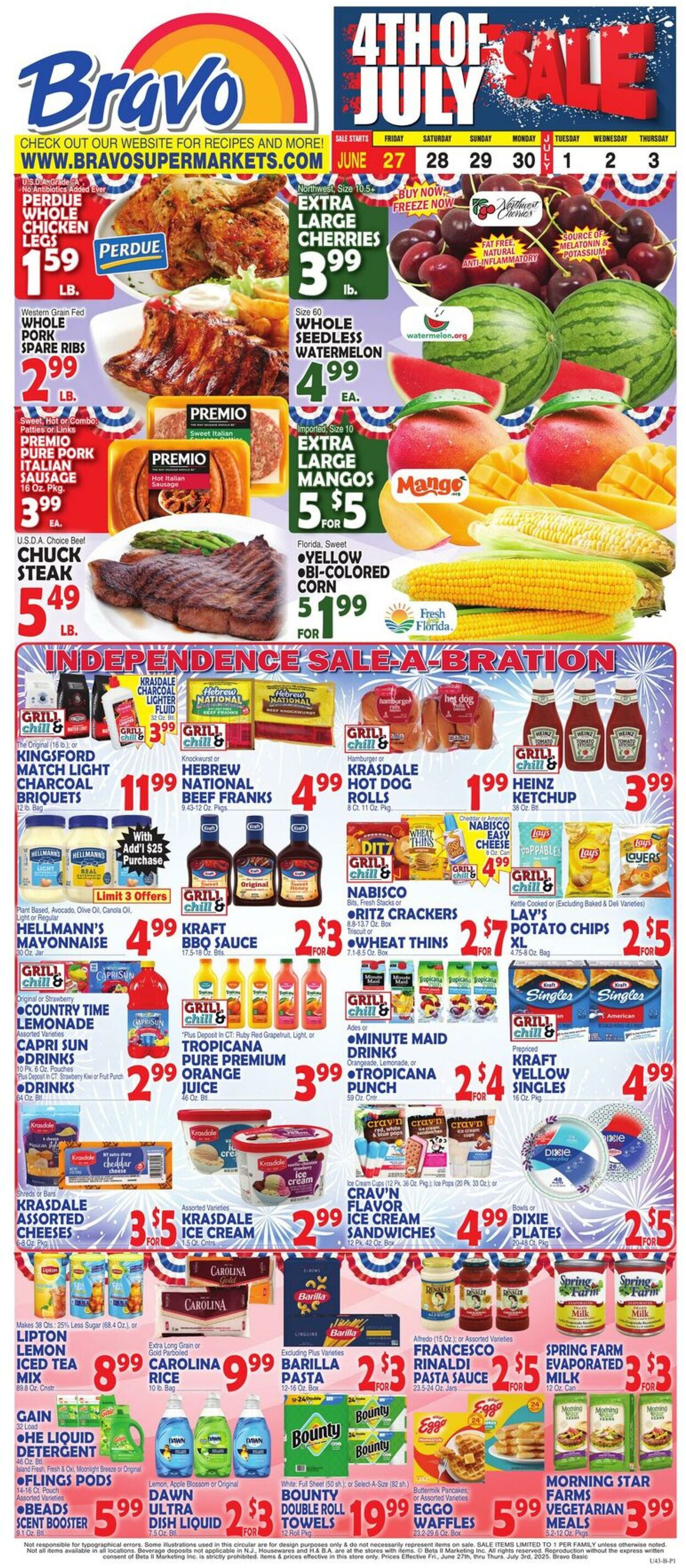 Weekly ad Bravo Supermarkets 06/27/2025 - 07/03/2025