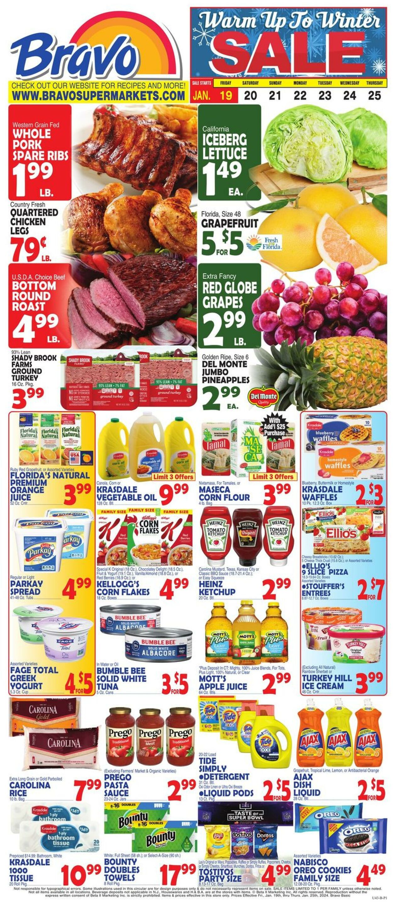 Weekly ad Bravo Supermarkets 01/19/2024 - 01/25/2024