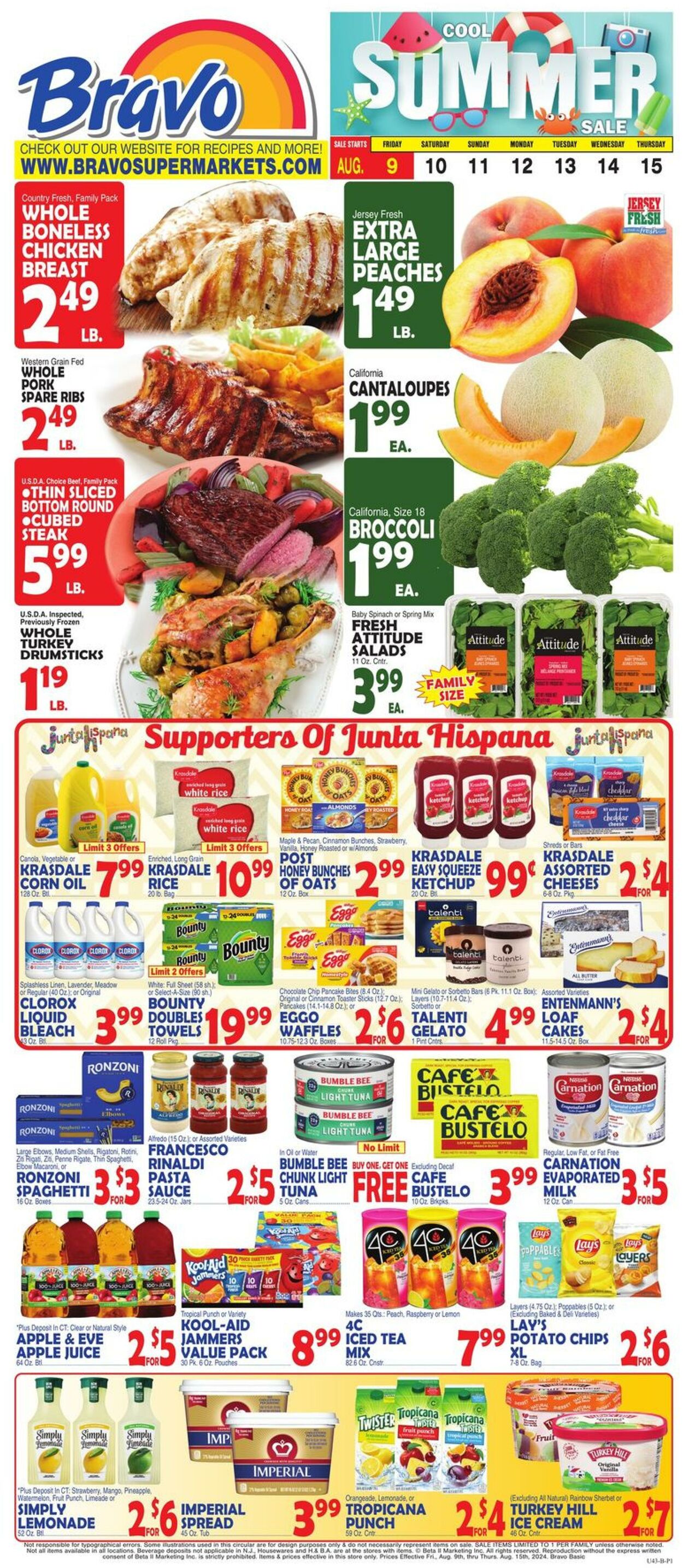 Weekly ad Bravo Supermarkets 08/09/2024 - 08/15/2024