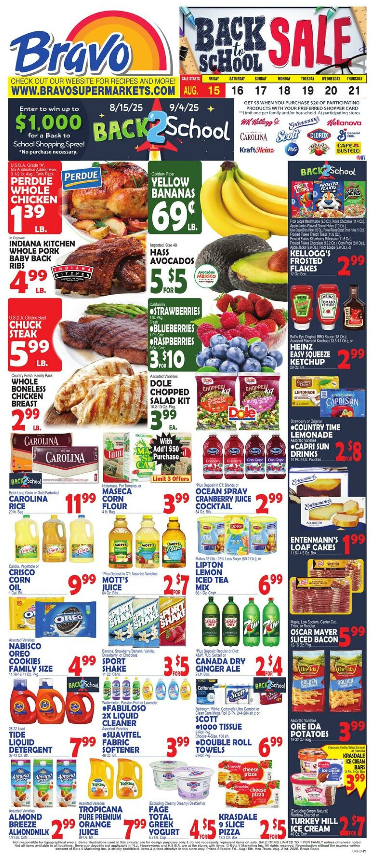 Weekly ad Bravo Supermarkets 08/15/2025 - 08/21/2025