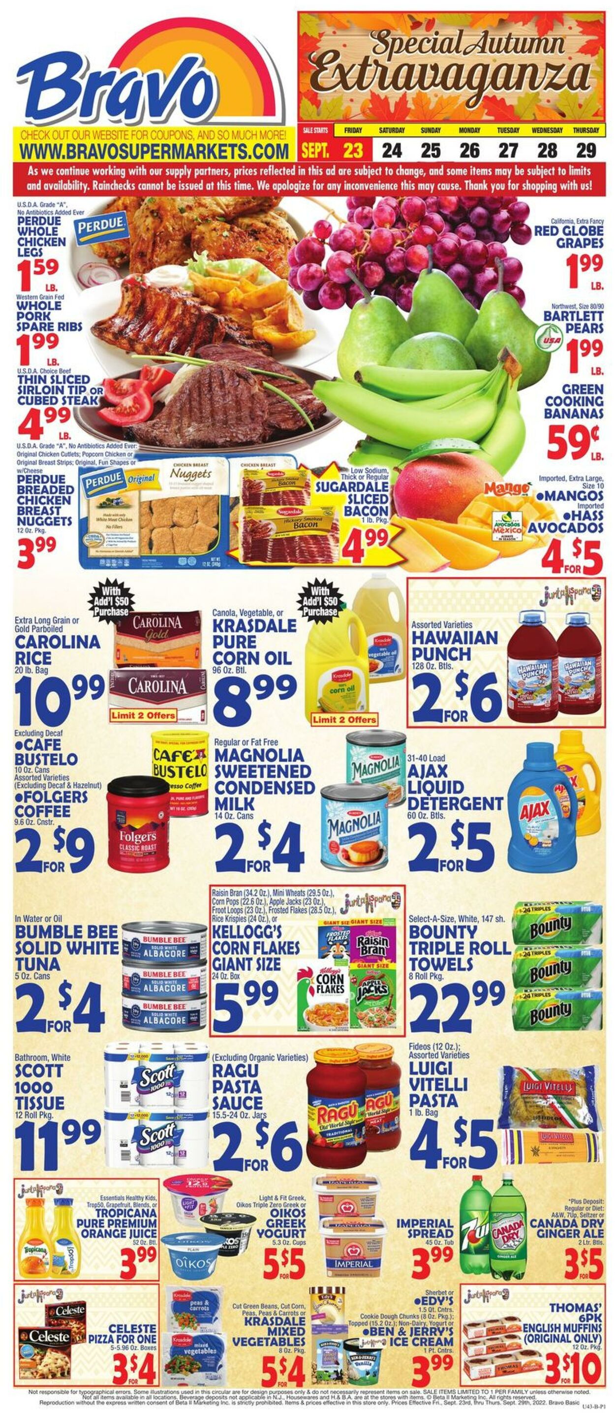 Weekly ad Bravo Supermarkets 09/23/2022 - 09/29/2022