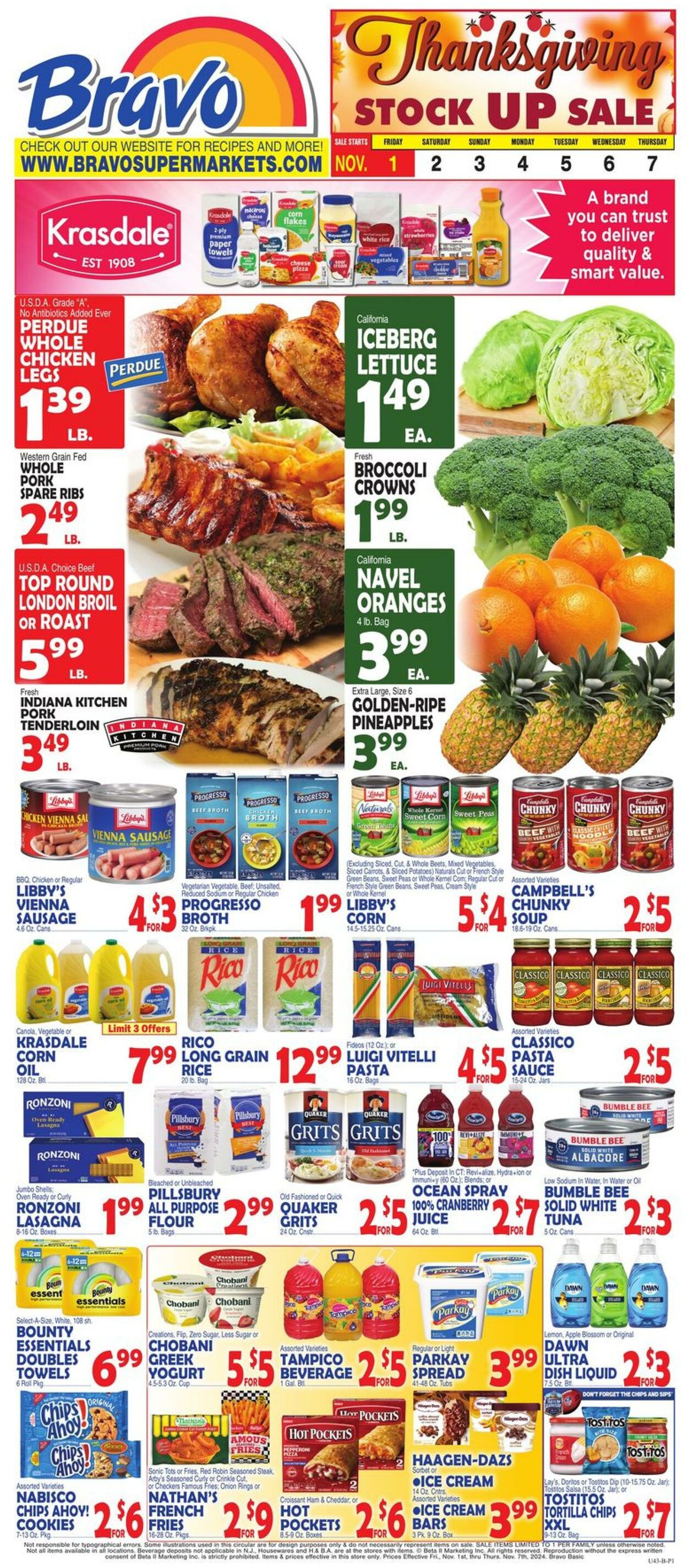 Weekly ad Bravo Supermarkets 11/01/2024 - 11/07/2024