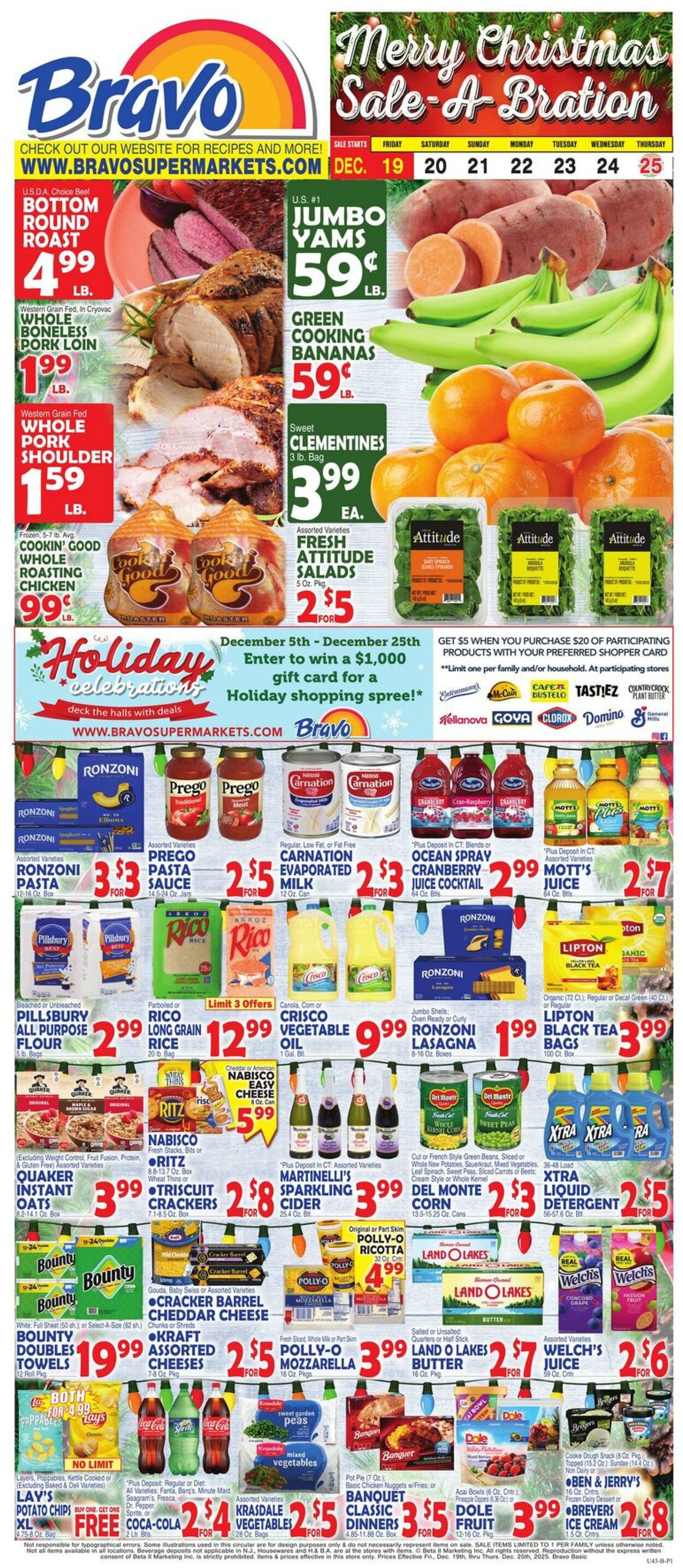 Weekly ad Bravo Supermarkets 12/19/2025 - 12/25/2025
