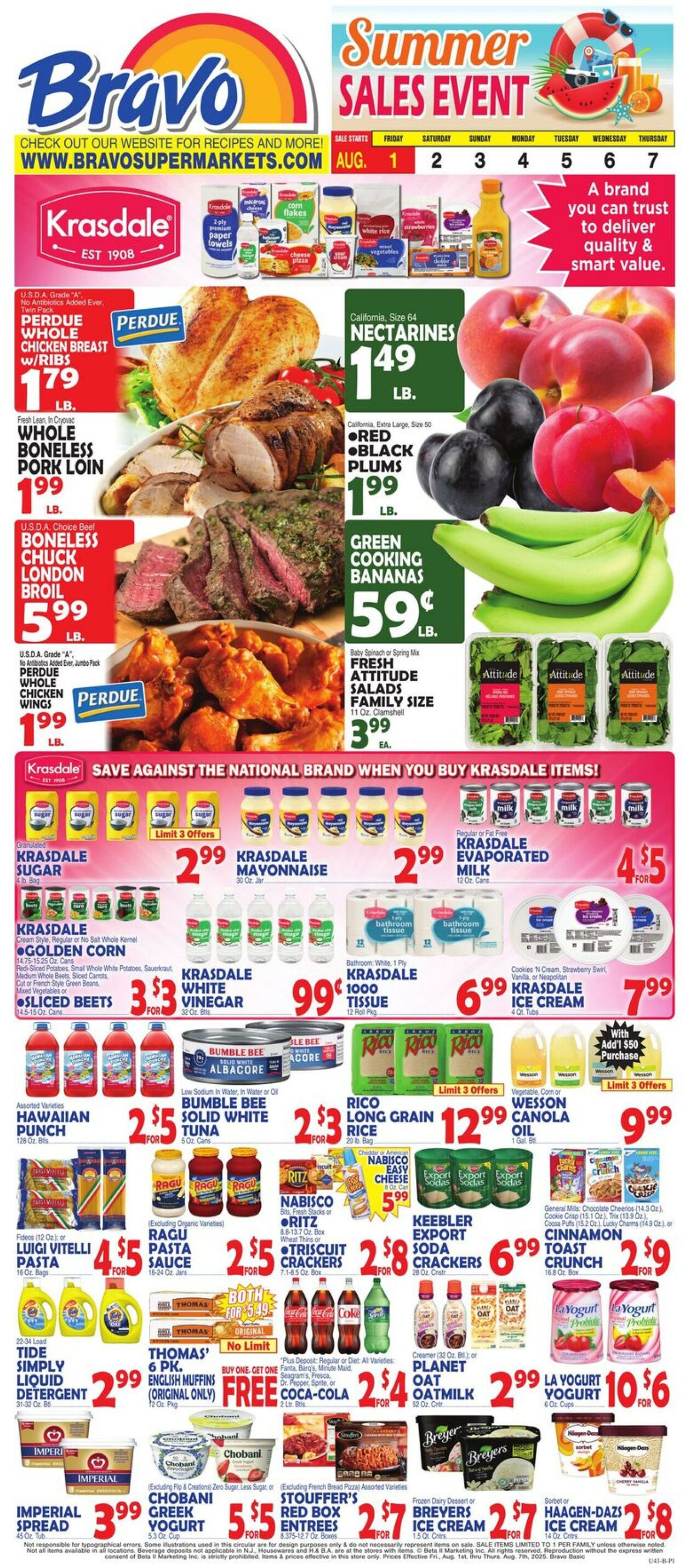 Weekly ad Bravo Supermarkets 08/01/2025 - 08/07/2025