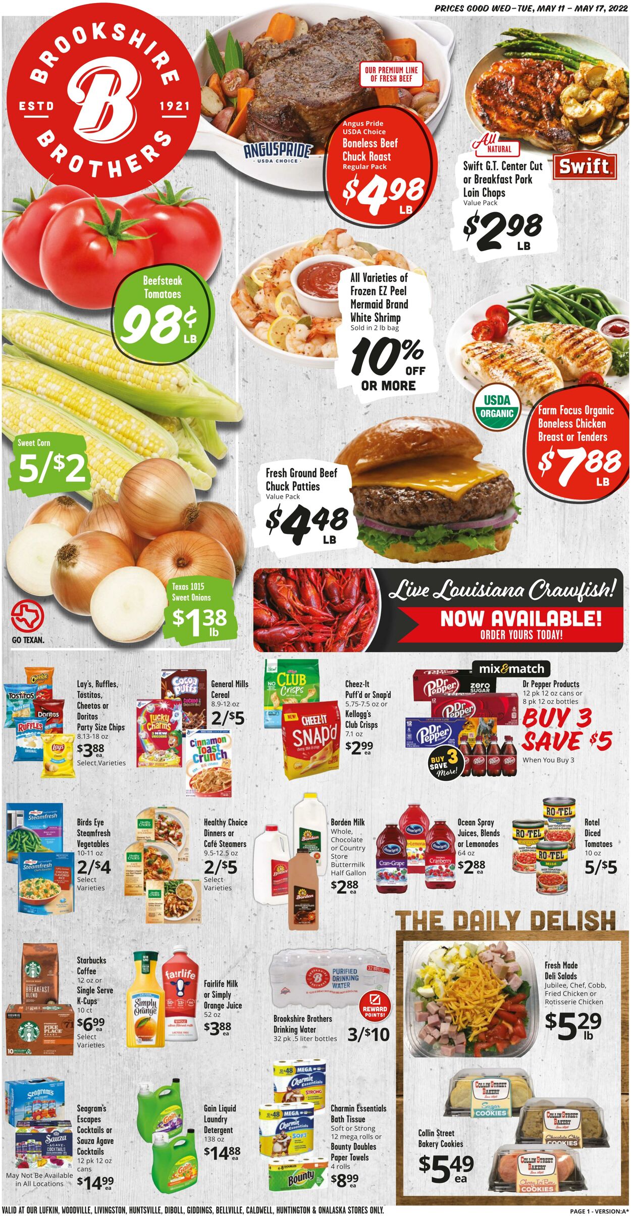 Weekly ad Brookshire Brothers 05/11/2022 - 05/17/2022