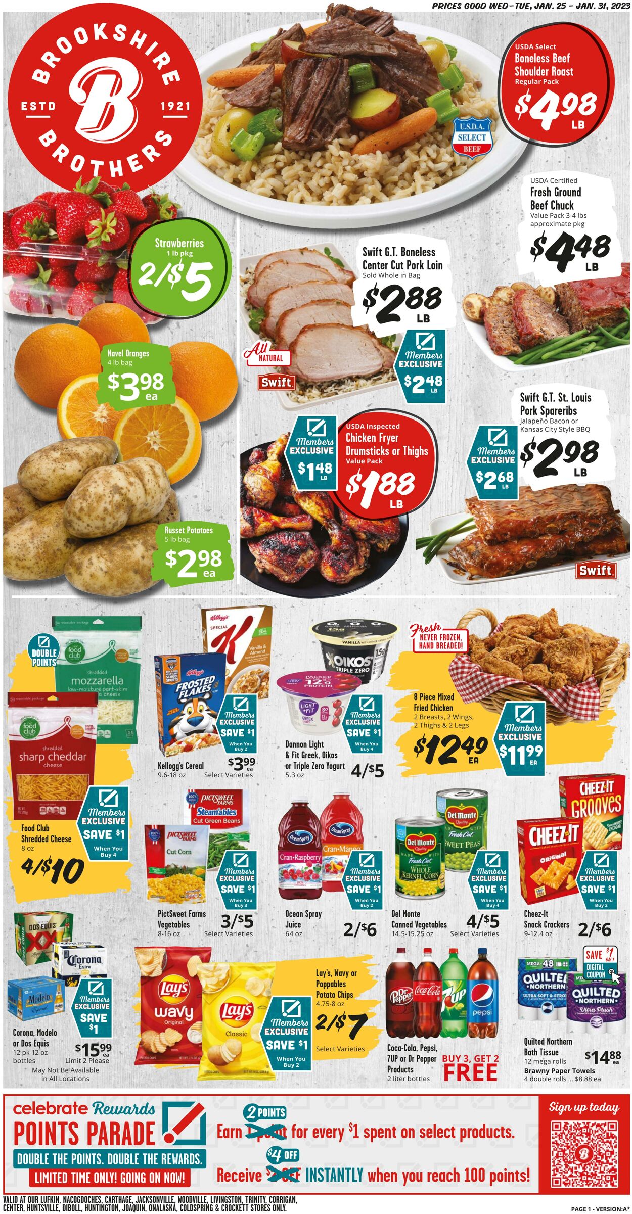 Weekly ad Brookshire Brothers 01/24/2023 - 02/01/2023