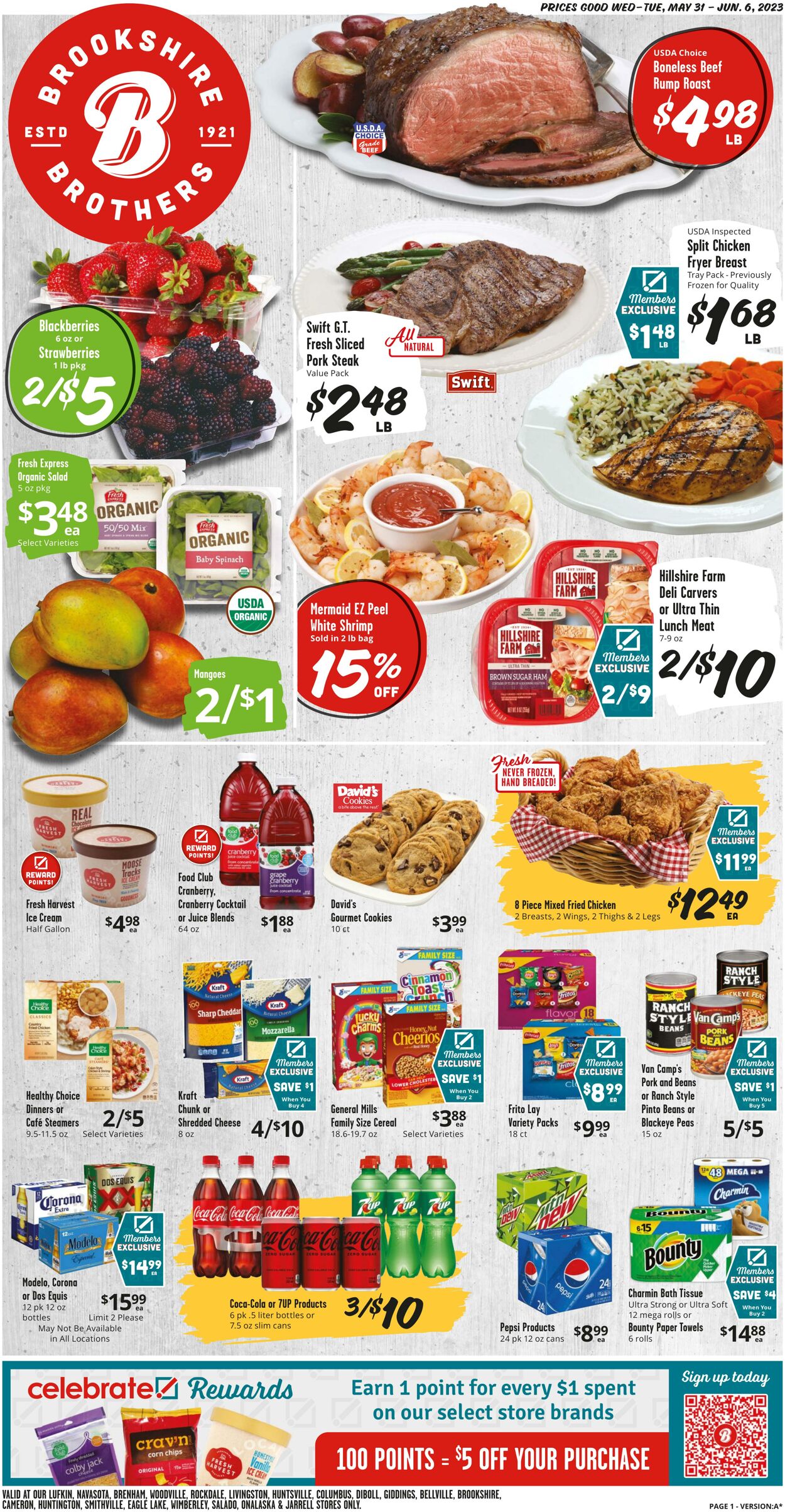 Weekly ad Brookshire Brothers 05/30/2023 - 06/07/2023