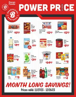 Weekly ad Brookshire Brothers 11/28/2023 - 12/27/2023