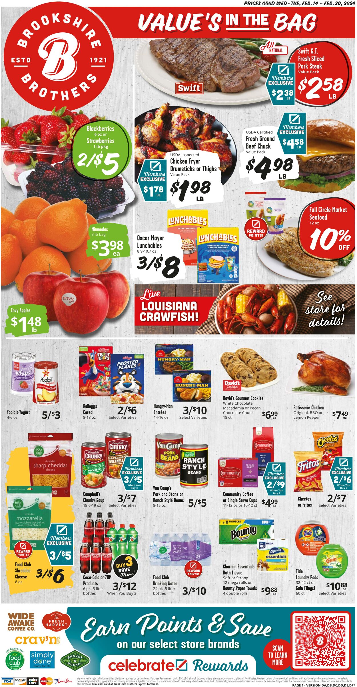 Weekly ad Brookshire Brothers 02/13/2024 - 02/21/2024