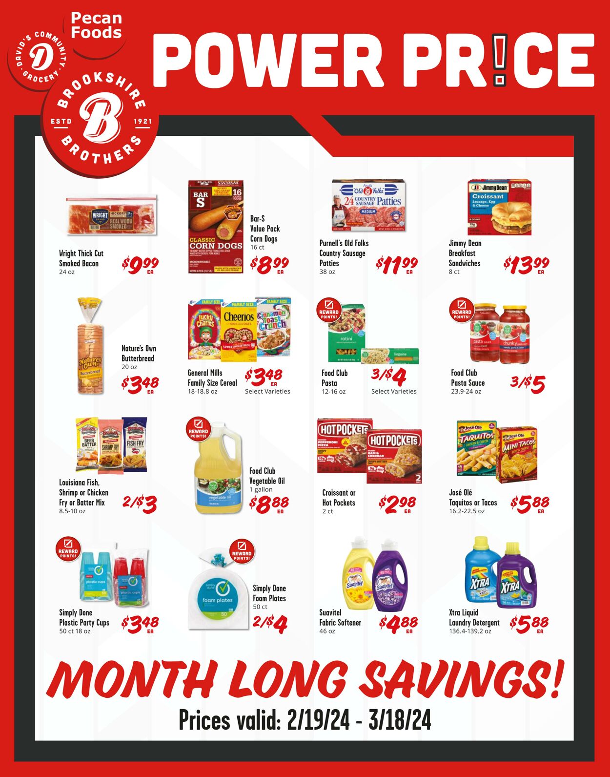 Weekly ad Brookshire Brothers 02/20/2024 - 03/19/2024