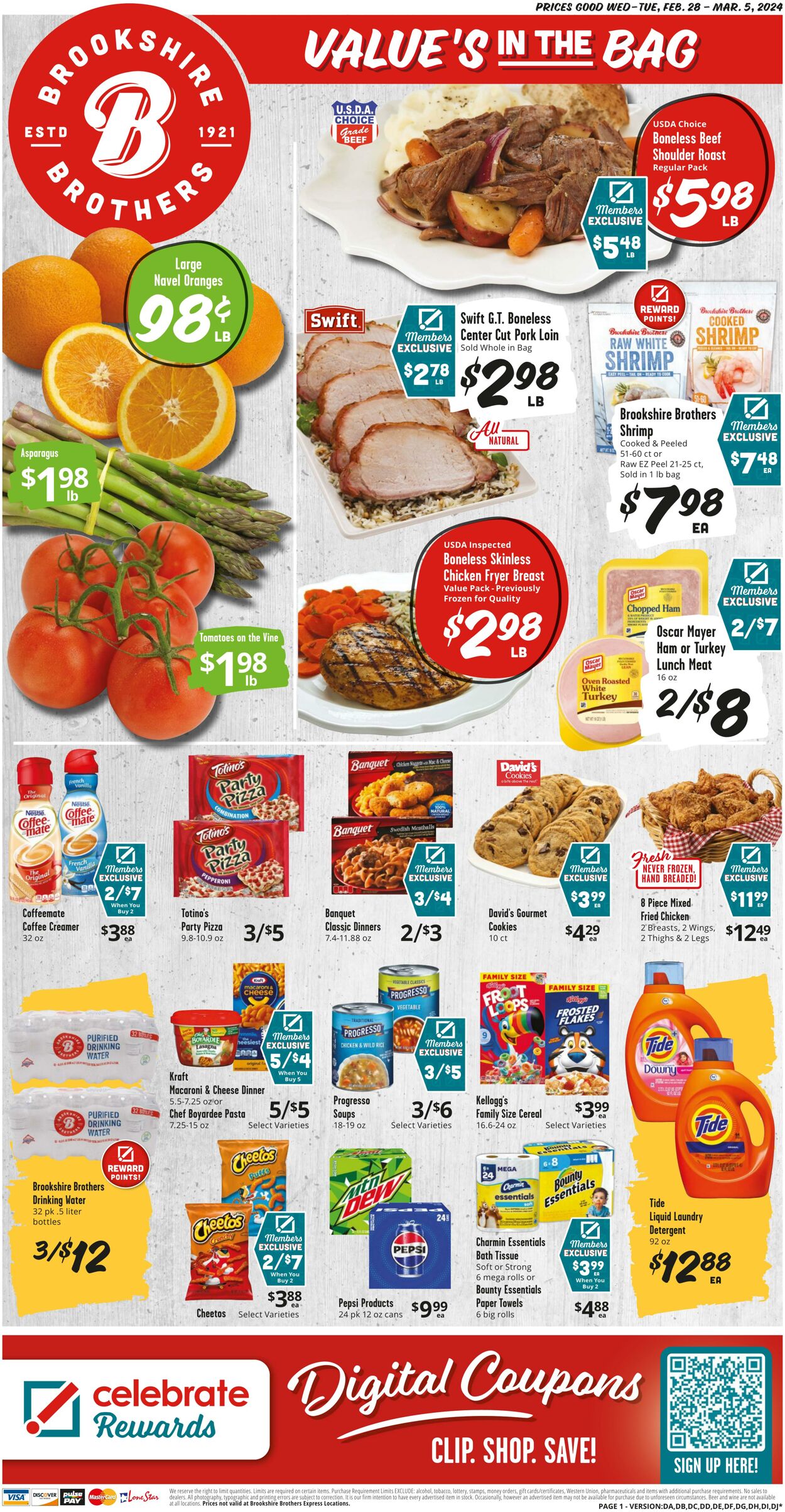 Weekly ad Brookshire Brothers 02/28/2024 - 03/05/2024