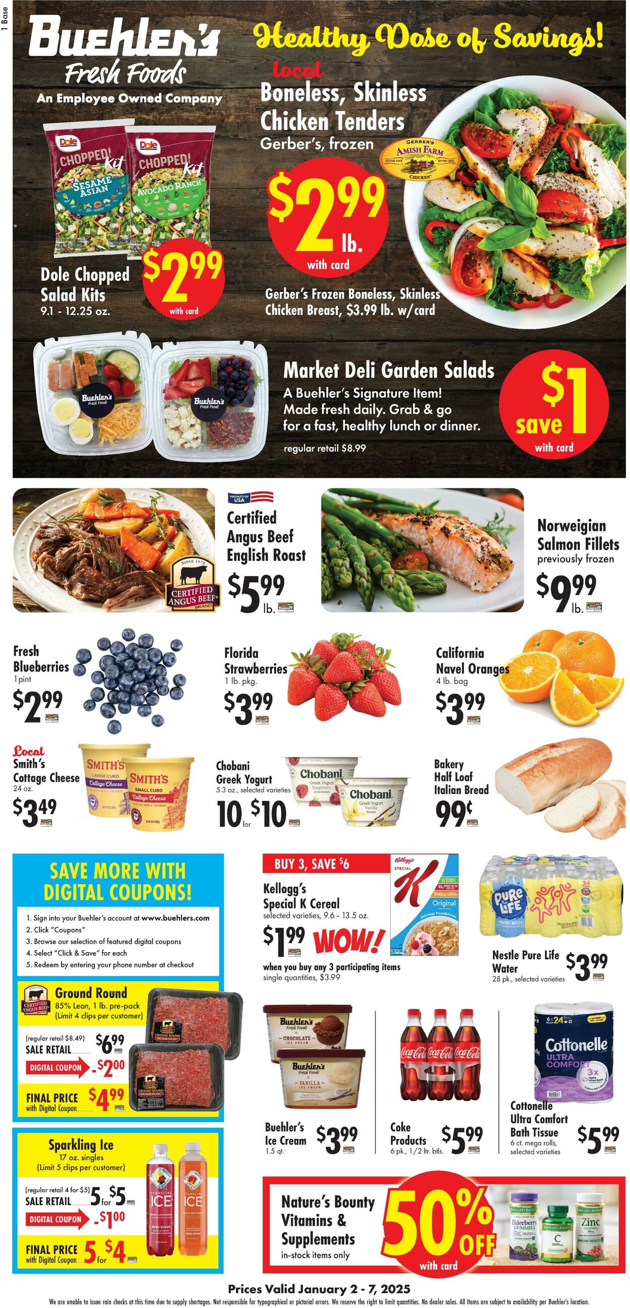 Weekly ad Buehler's Fresh Food 01/02/2025 - 01/07/2025