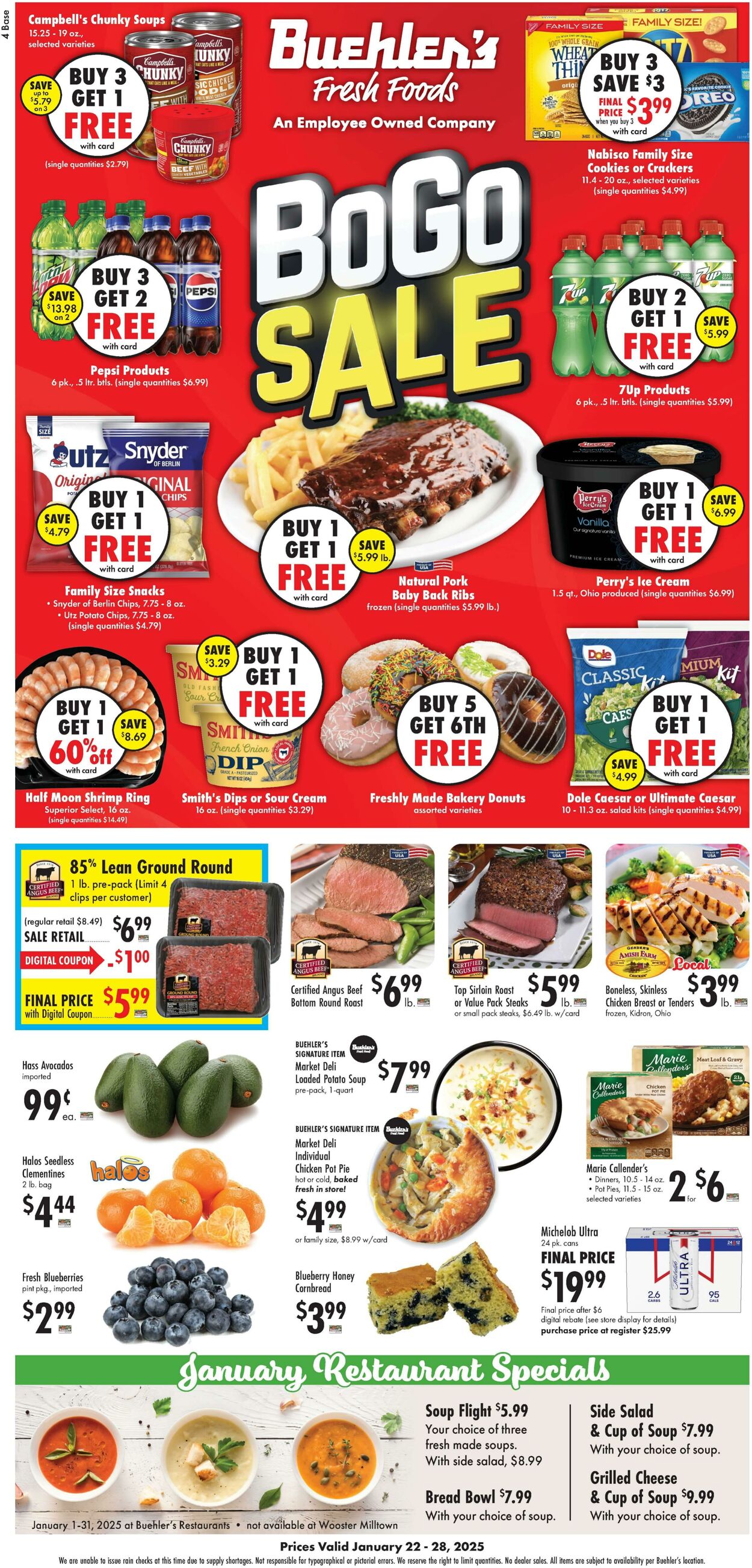 Weekly ad Buehler's Fresh Food 01/22/2025 - 01/28/2025